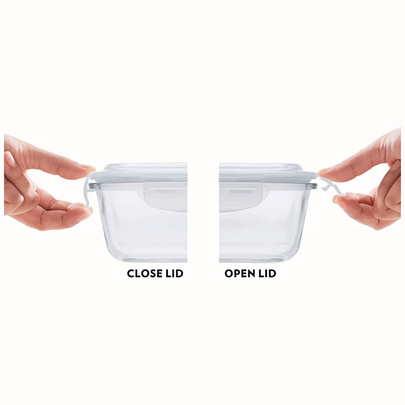 BOROSIL Klip n Store 1L Borosilicate Glass Container with Air Tight Lid (Scratch Resistant, Transparent)_6