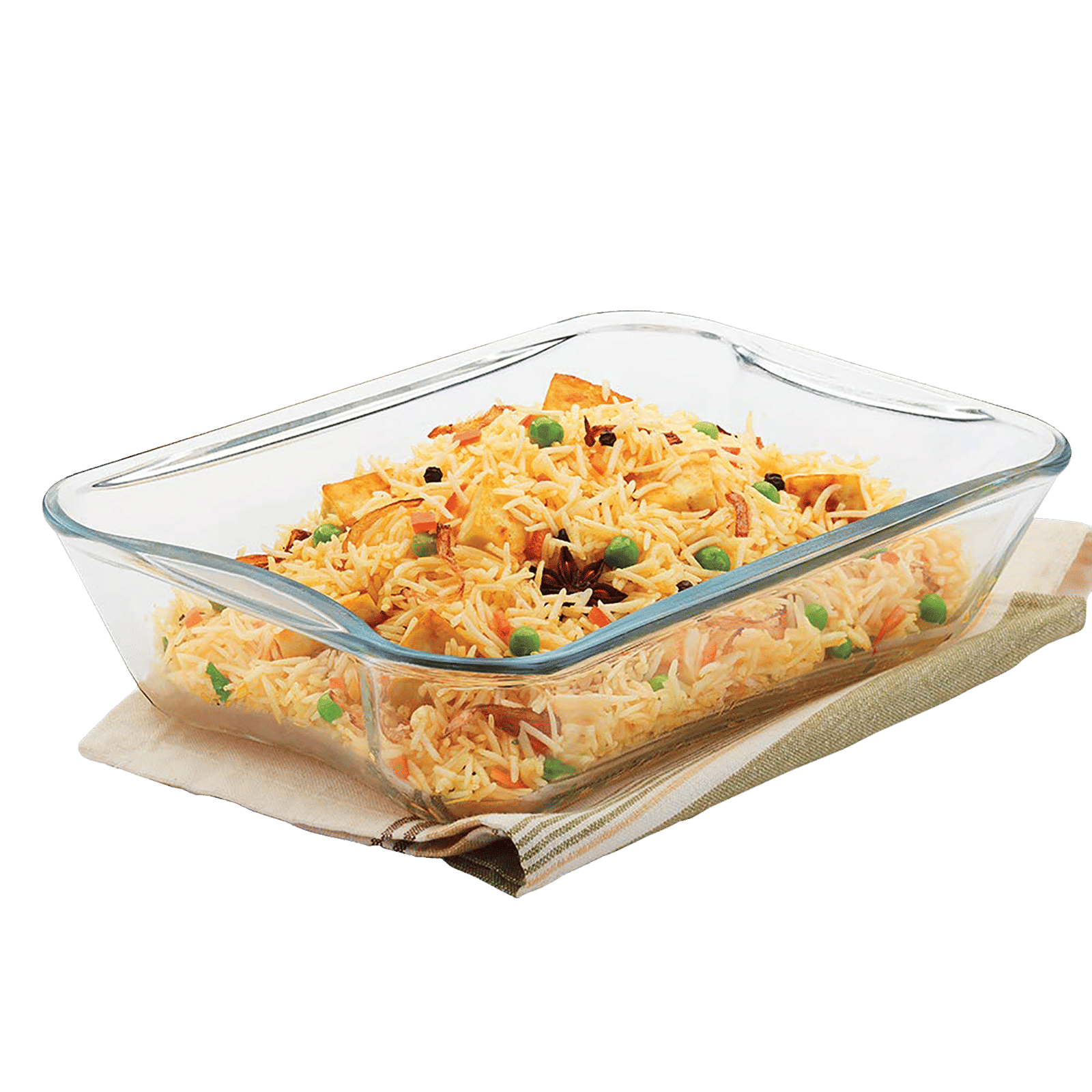 BOROSIL EasyGrip 1.5L Glass Rectangular Dish (Scratch Resistant, Transparent)_5