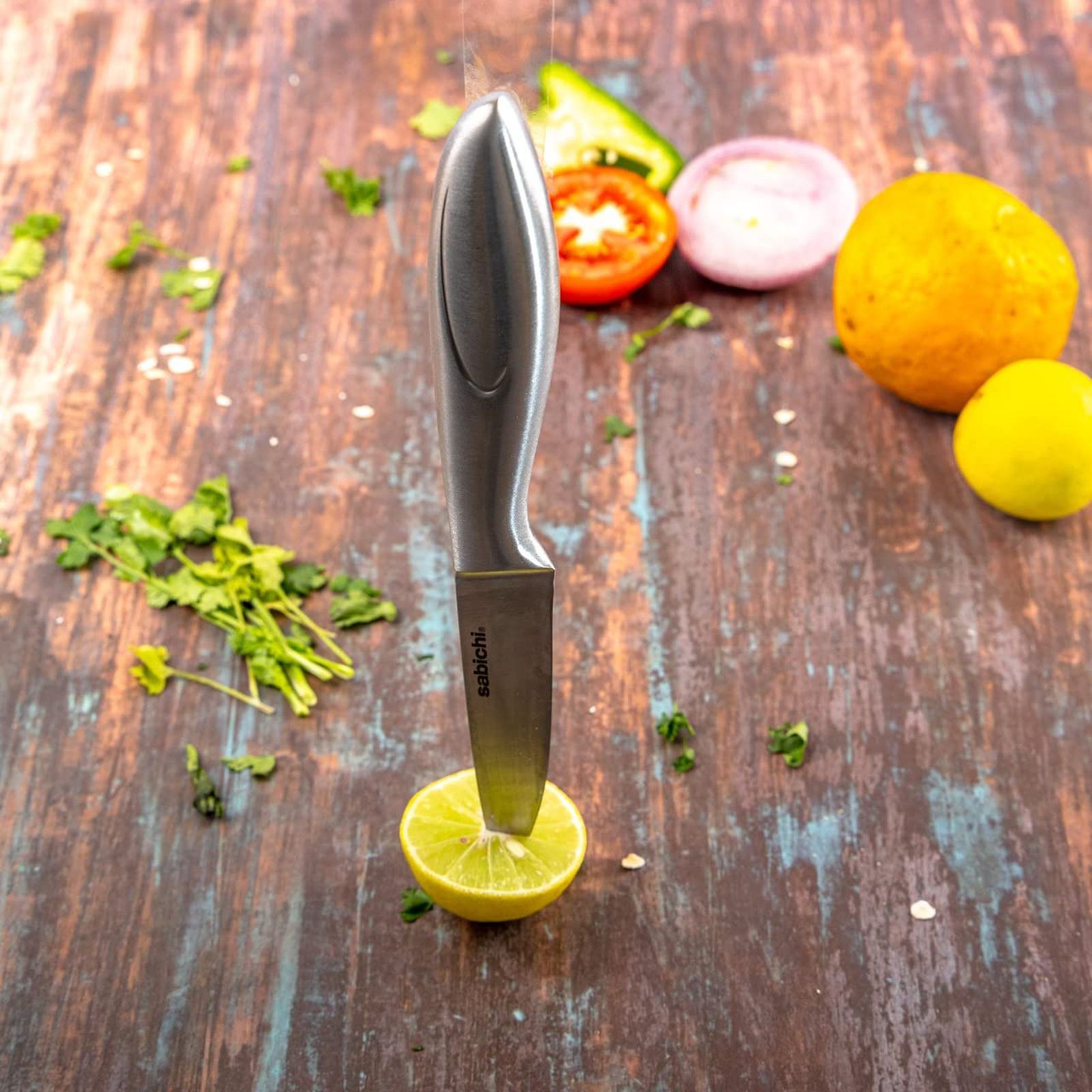 sabichi Haden Aspire 20.32CM Pairing Knife (Rust Resistant, Silver) sabichi Haden Aspire 20.32CM Pairing Knife (Rust Resistant, Silver)_4