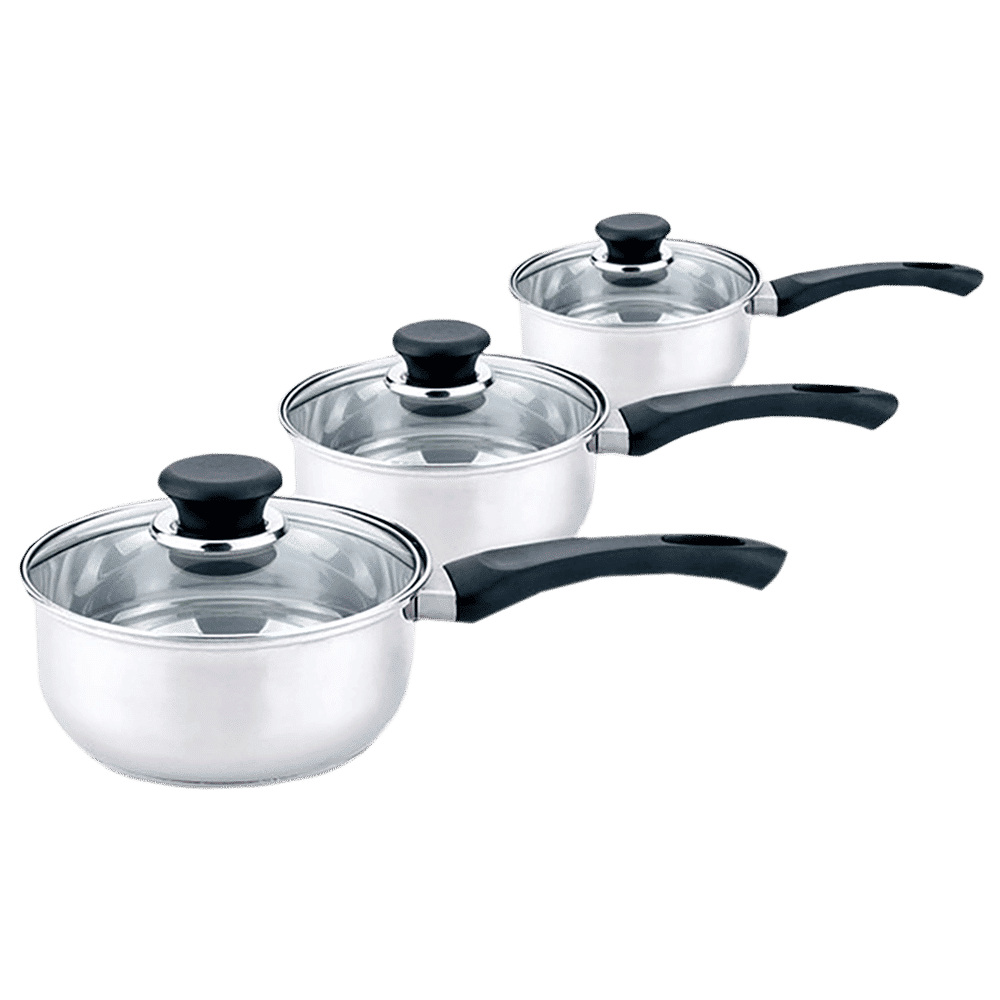 sabichi Saucepan Set (3-Piece, 95541, Silver)_1