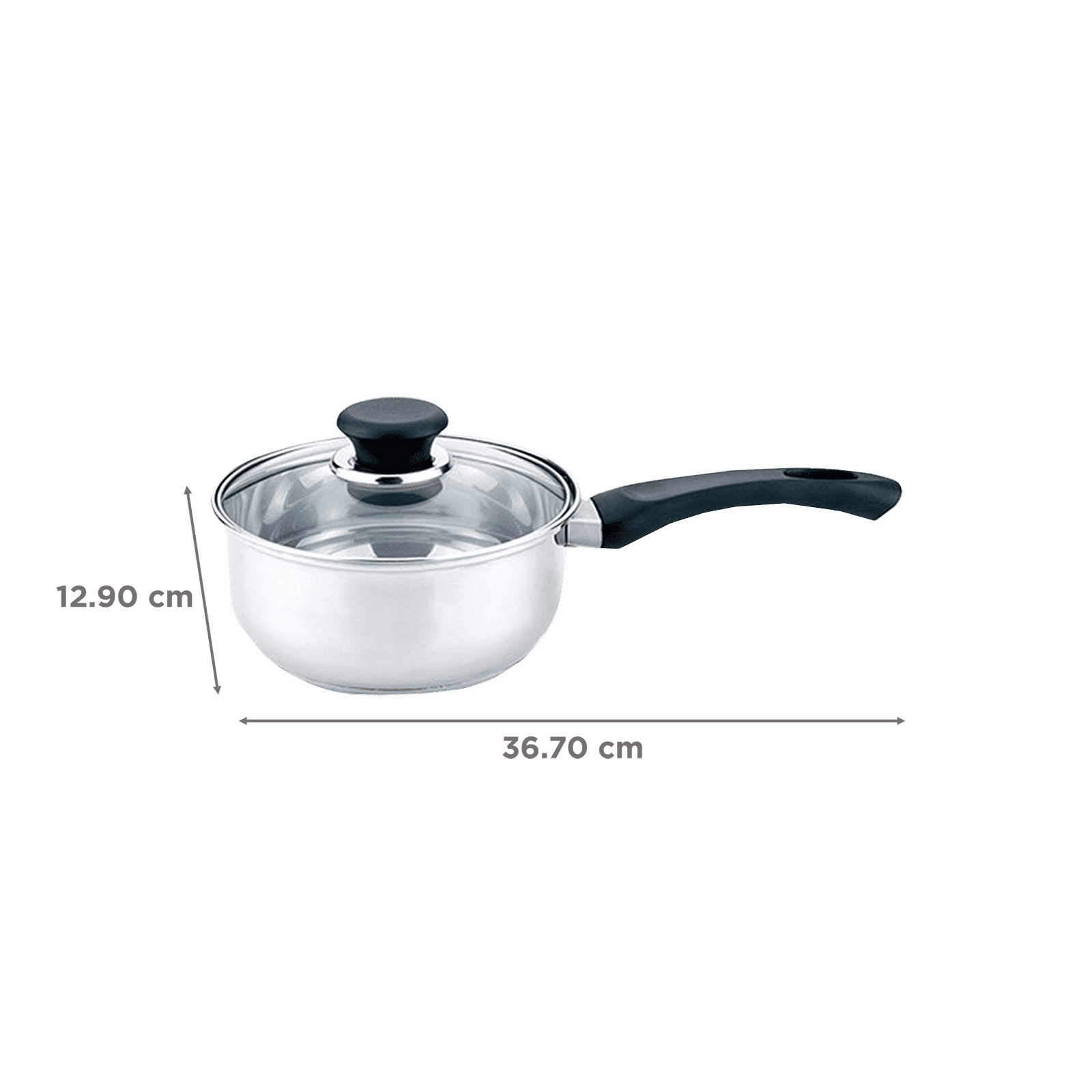 sabichi Saucepan Set (3-Piece, 95541, Silver)_2