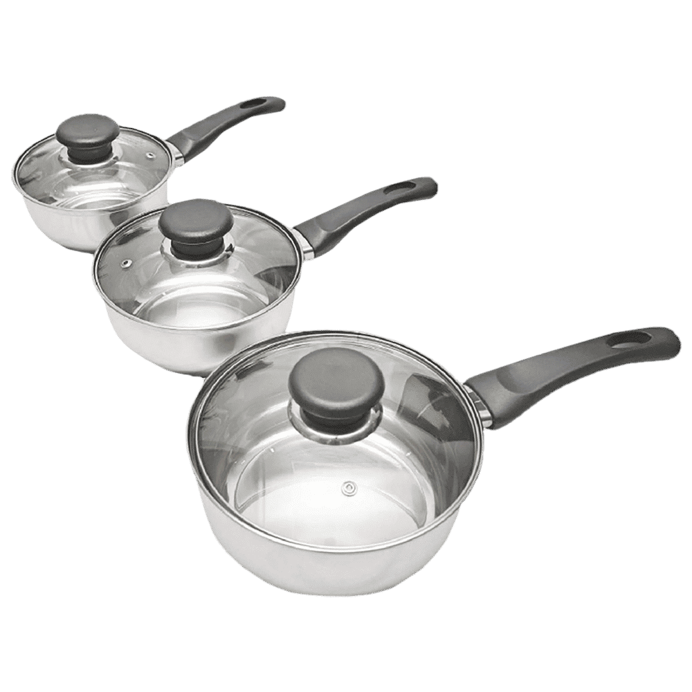 sabichi Saucepan Set (3-Piece, 95541, Silver)_6
