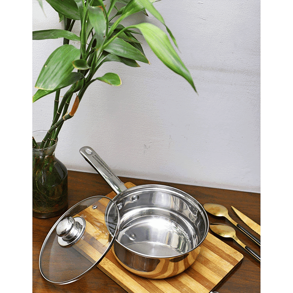 sabichi Saucepan with Glass Lid (18cm, 93745 -I, Silver)_7