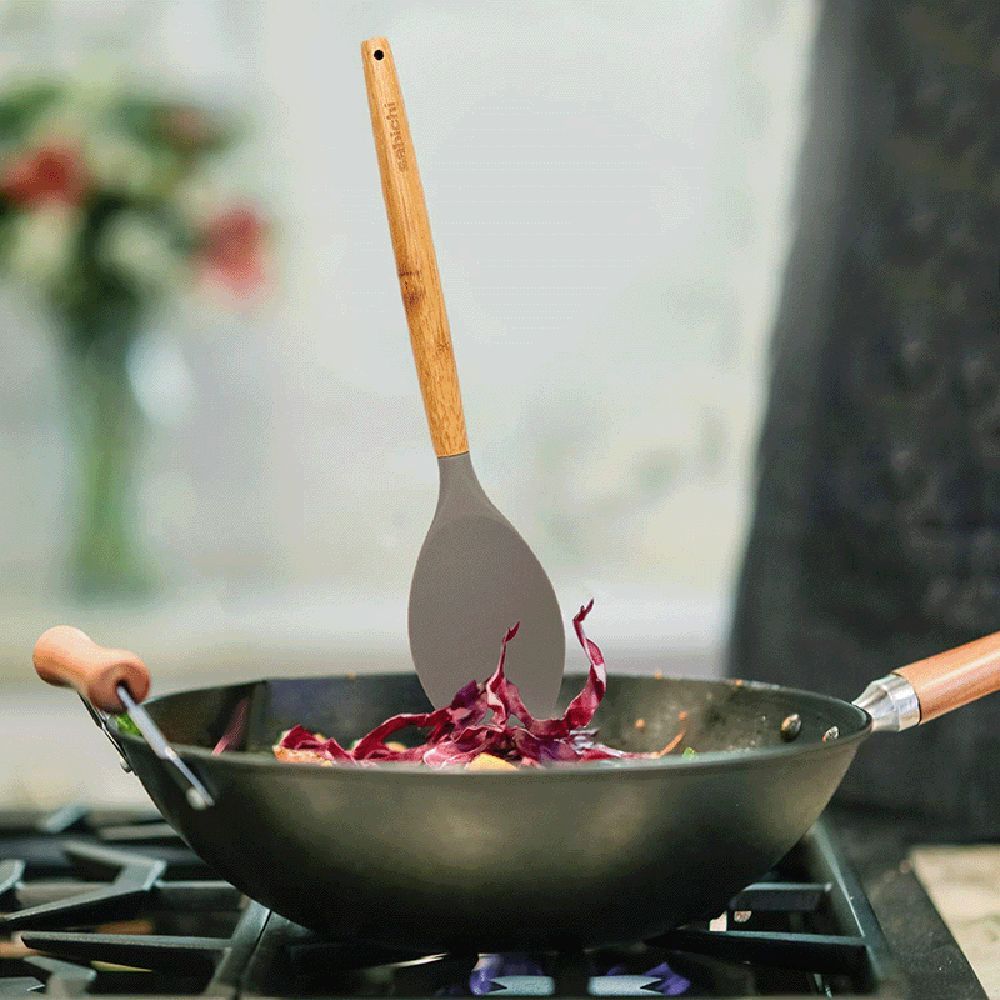 sabichi Haden Silicone Spoonula (BPA Free, Grey)_4