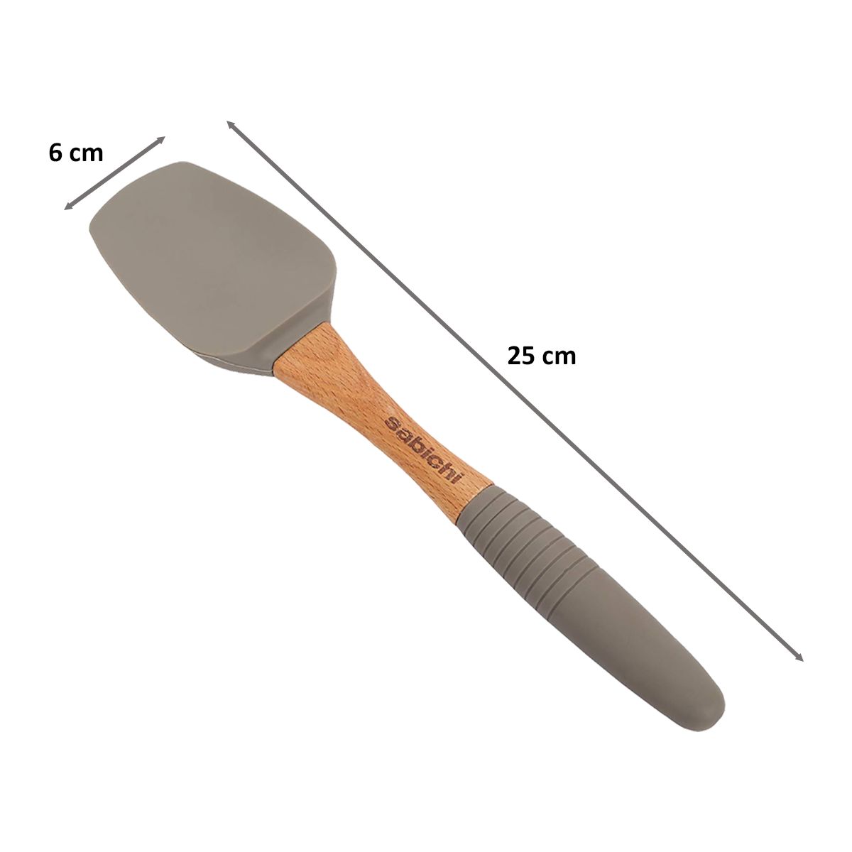 Sabichi Silicone Large Spatula (148544, Grey) Sabichi Silicone Large Spatula (148544, Grey)_2