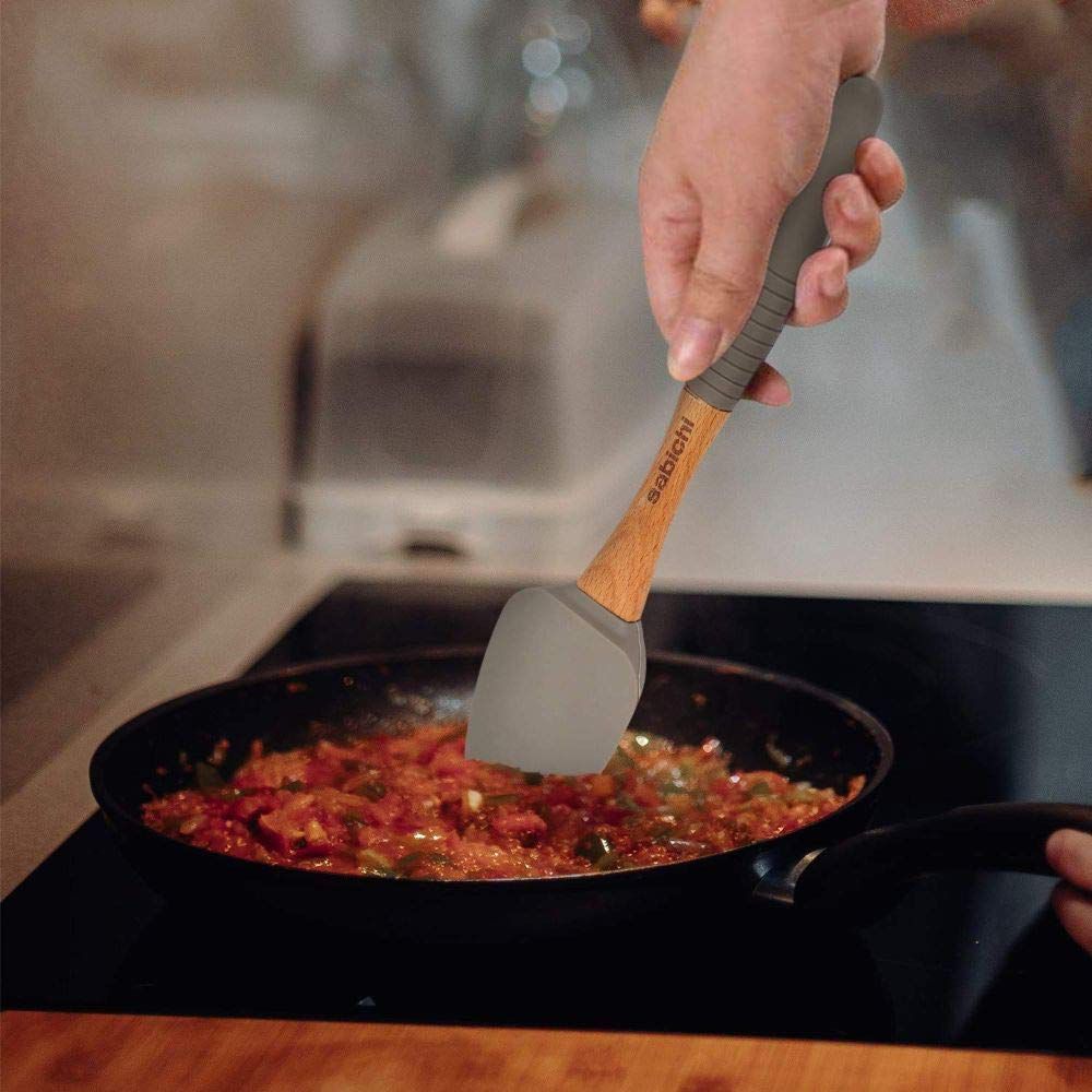 Sabichi Silicone Spatula (Heat Resistant, Grey)_5