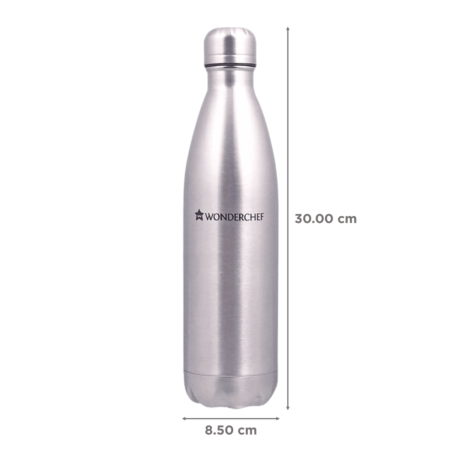 WONDERCHEF Hydro Bot 1000ml Stainless Steel Hot & Cold Bottle (Spill & Leak Proof, Silver)_2