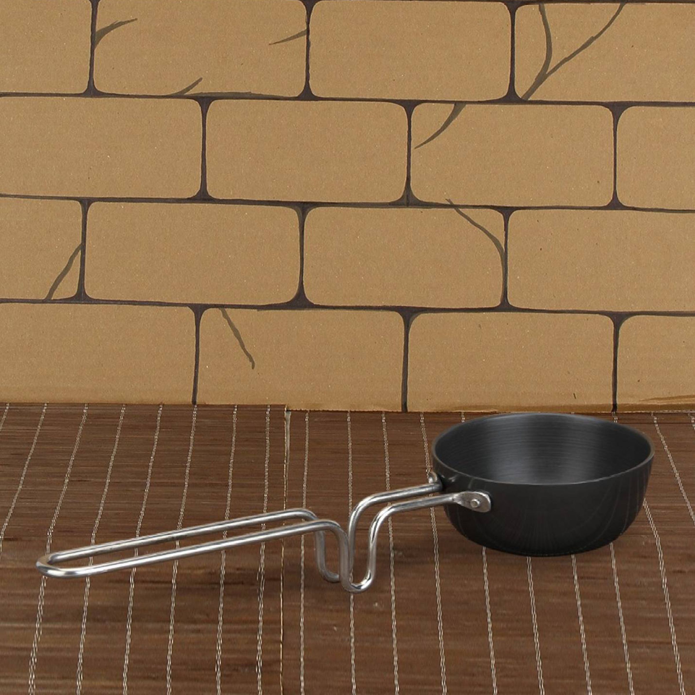 WONDERCHEF 300ml Non Stick Aluminium Tadka Pan (Corrosion & Stain Resistance, Black)_6