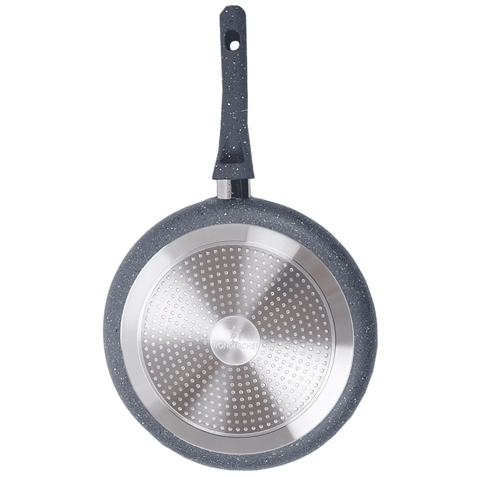 WONDERCHEF Granite 26cm Non Stick Aluminium Dosa Tawa (Induction Compatible, Even Heat Distribution, Grey)_5
