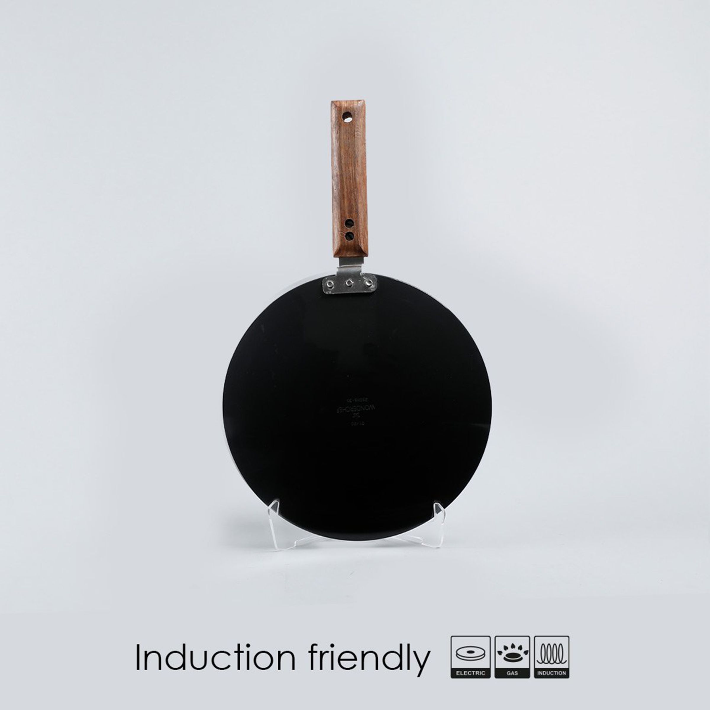 WONDERCHEF Ebony 28cm Non Stick Aluminium Roti Tawa (Induction Compatible, Scratch Resistant, Black)_12