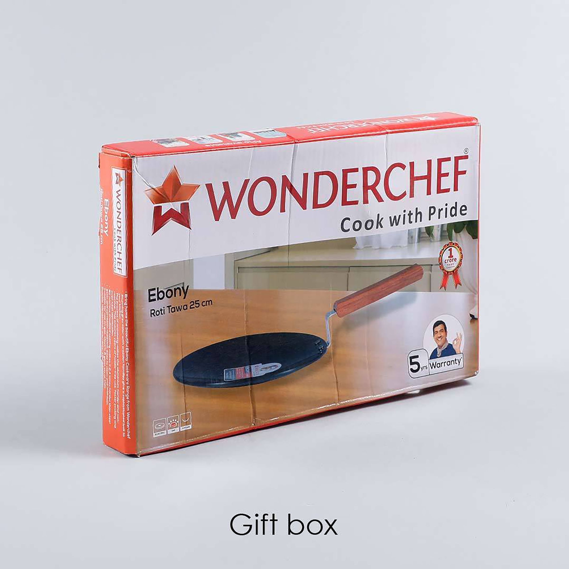 WONDERCHEF Ebony 25cm Non Stick Aluminium Roti Tawa (Induction Compatible, Scratch Resistant, Black) WONDERCHEF Ebony 25cm Non Stick Aluminium Roti Tawa (Induction Compatible, Scratch Resistant, Black)_14