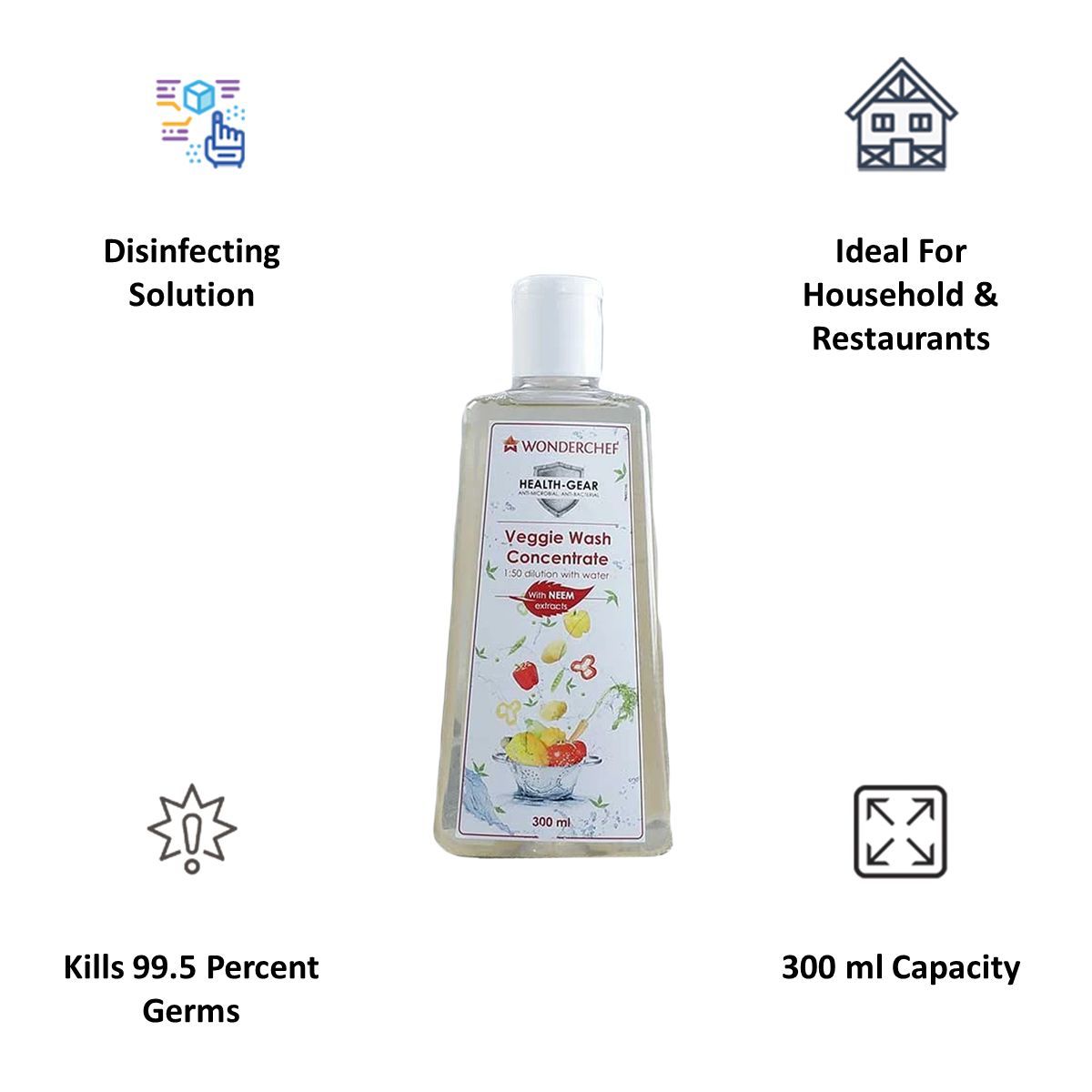 WONDERCHEF Concentrate Veggie Wash (Anti-Microbial and Anti-Bacterial, 63153574, White)_4