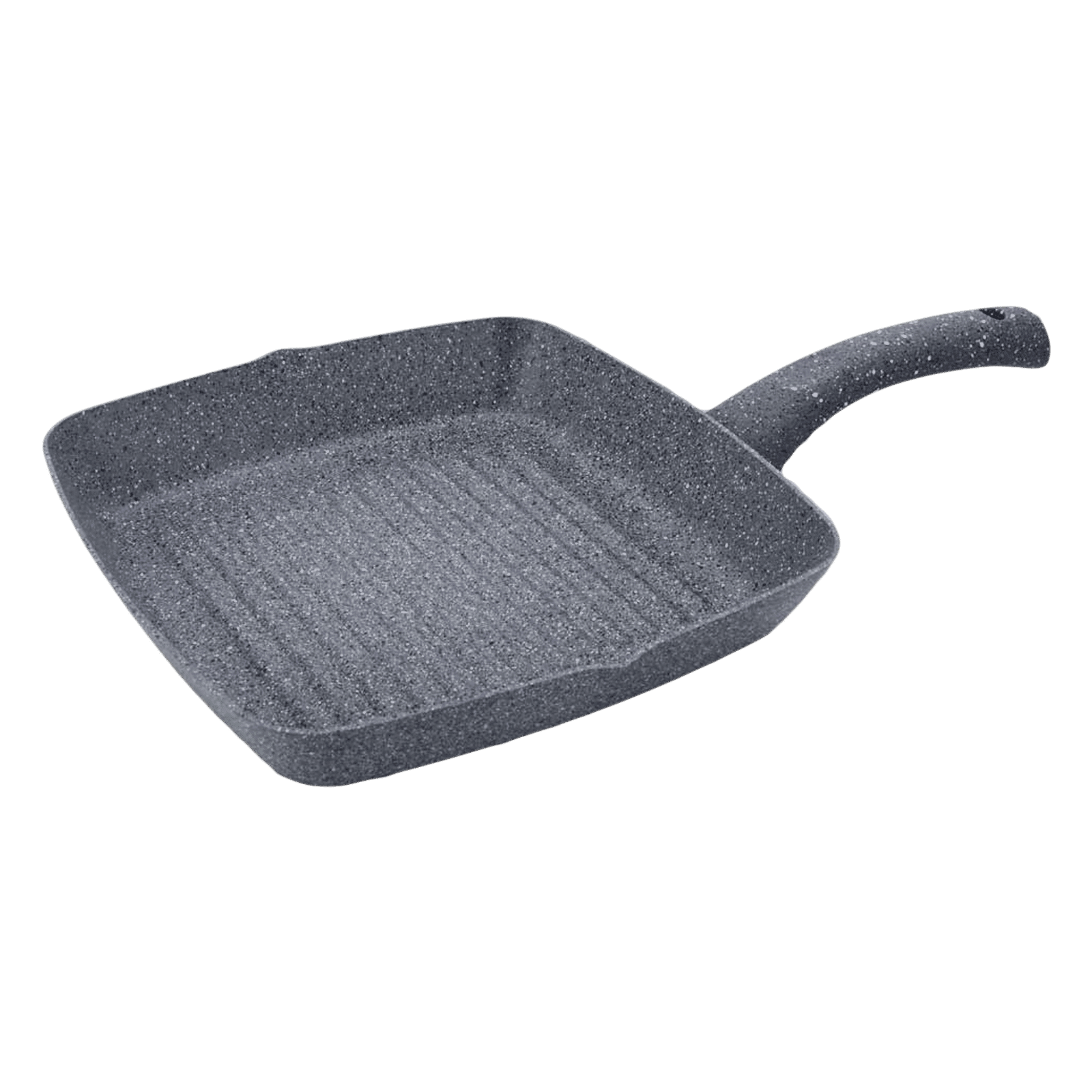 WONDERCHEF Granite 1.8L Non Stick Aluminium Grill Pan (Induction Compatible, Even Heat Distribution, Grey)_1