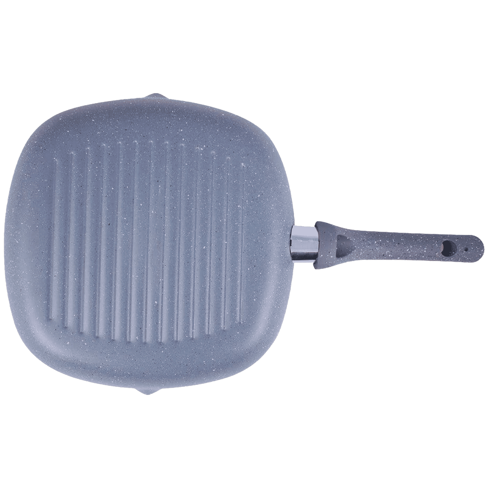 WONDERCHEF Granite 1.8L Non Stick Aluminium Grill Pan (Induction Compatible, Even Heat Distribution, Grey)_6