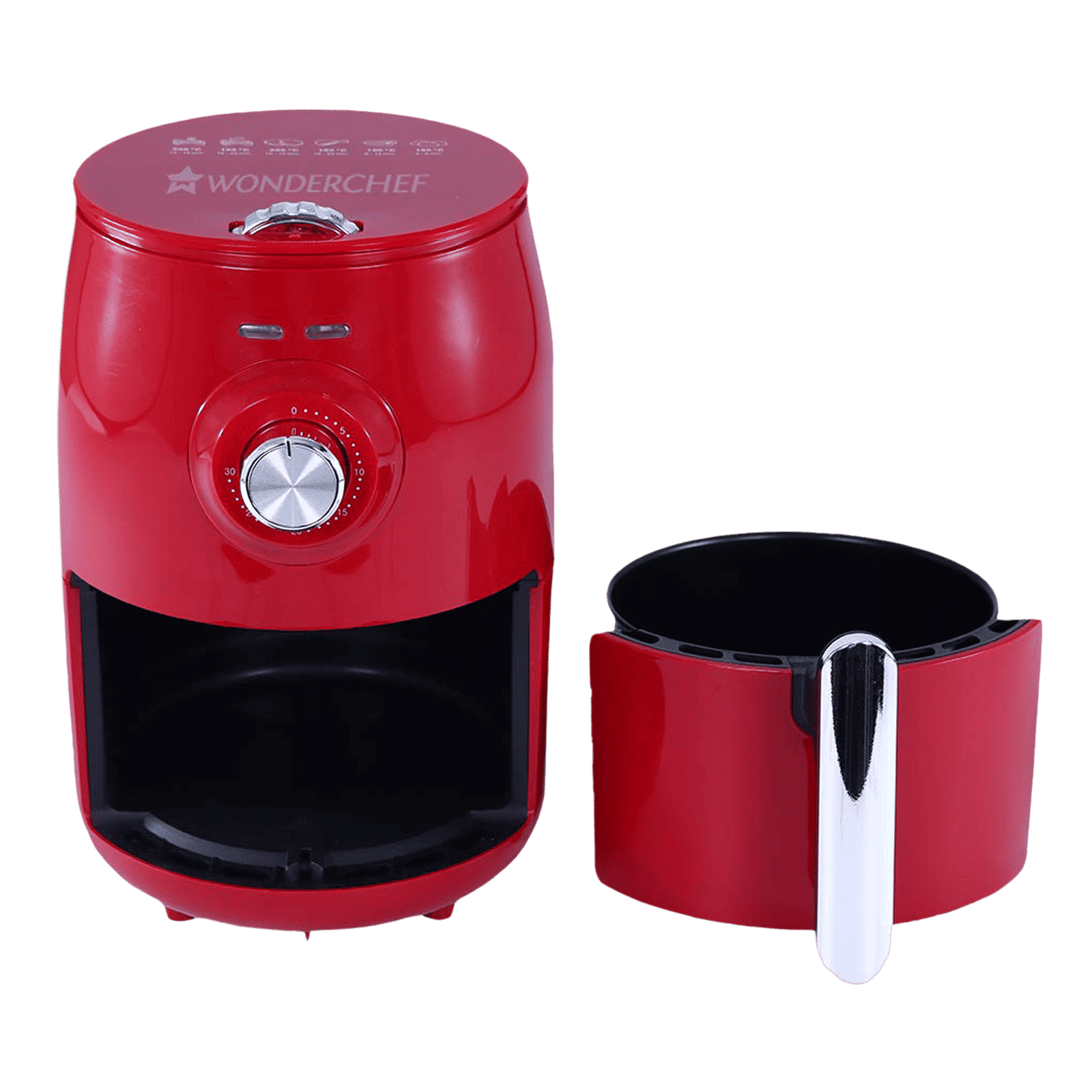 WONDERCHEF Crimson Edge 1.8L 1000 Watt Air Fryer with Rapid Air Technology (Red)_5