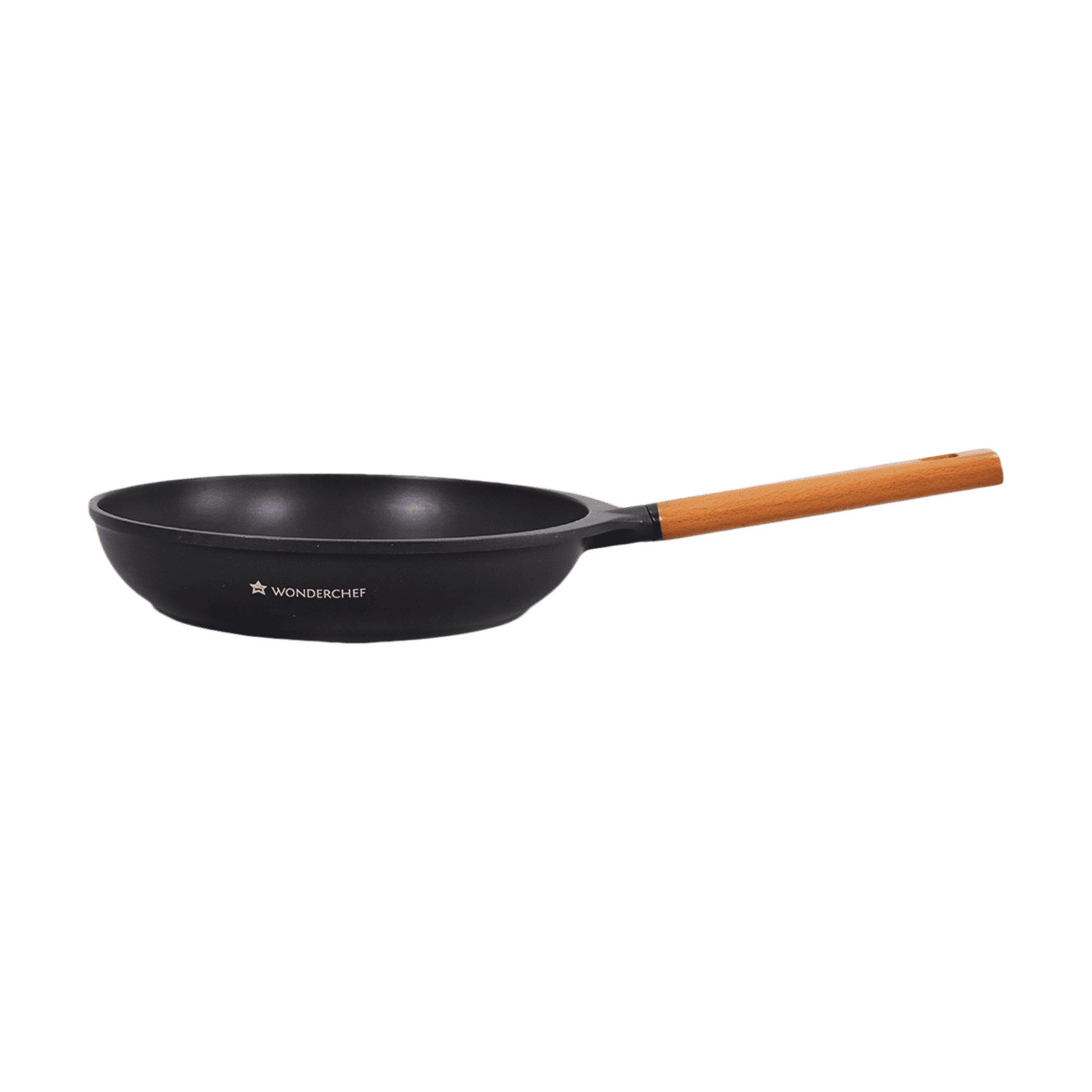 WONDERCHEF Caesar 2.3L Non Stick Aluminium Fry Pan (Induction Compatible, German Beechwood Handle, Black) WONDERCHEF Caesar 2.3L Non Stick Aluminium Fry Pan (Induction Compatible, German Beechwood Handle, Black)_11