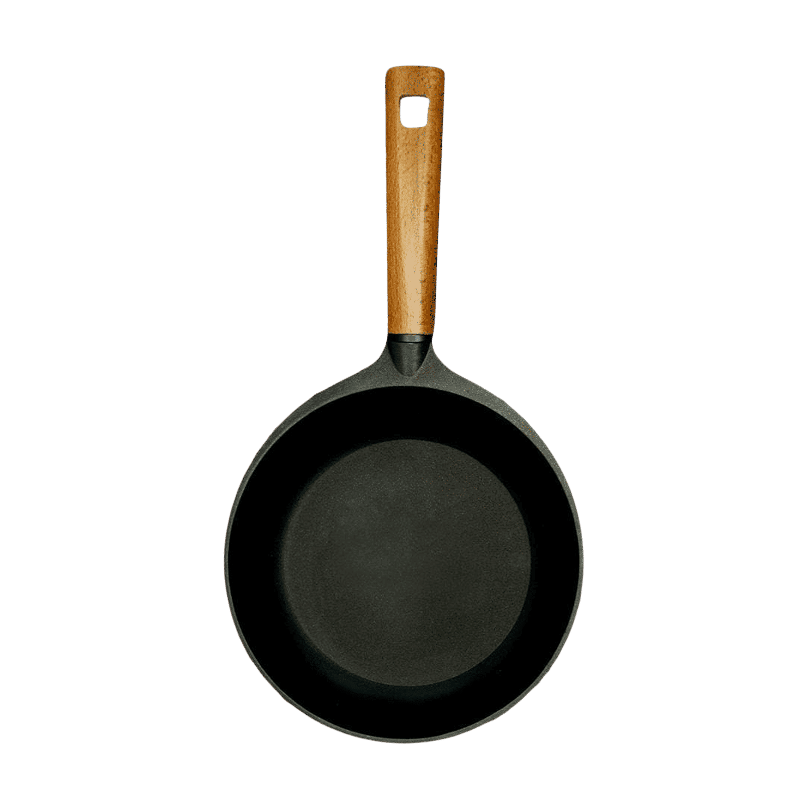 WONDERCHEF Caesar 2.3L Non Stick Aluminium Fry Pan (Induction Compatible, German Beechwood Handle, Black) WONDERCHEF Caesar 2.3L Non Stick Aluminium Fry Pan (Induction Compatible, German Beechwood Handle, Black)_4