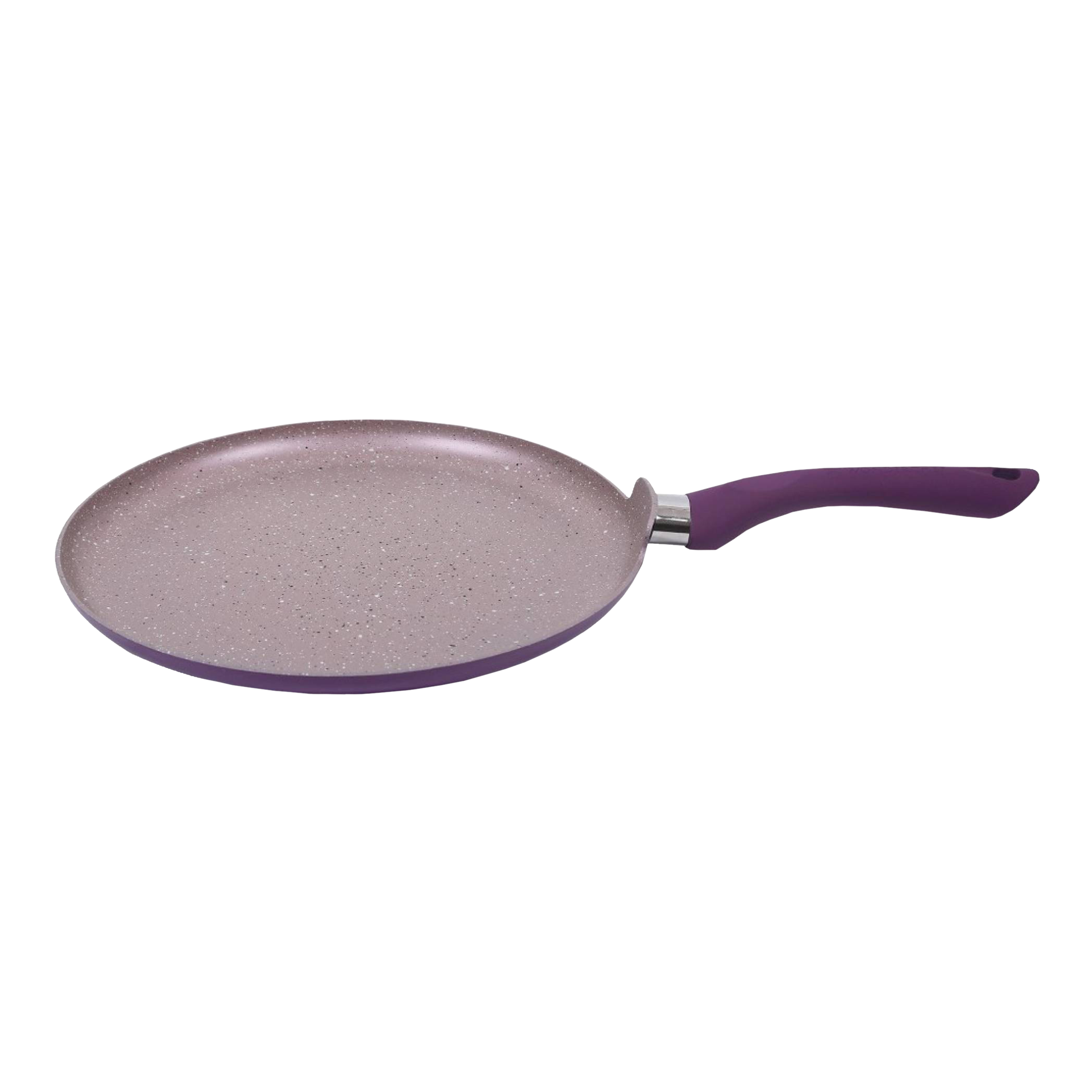 WONDERCHEF Royal Velvet 28cm Non Stick Aluminium Dosa Tawa (Induction Compatible, Even Heat Distribution, Purple)_4