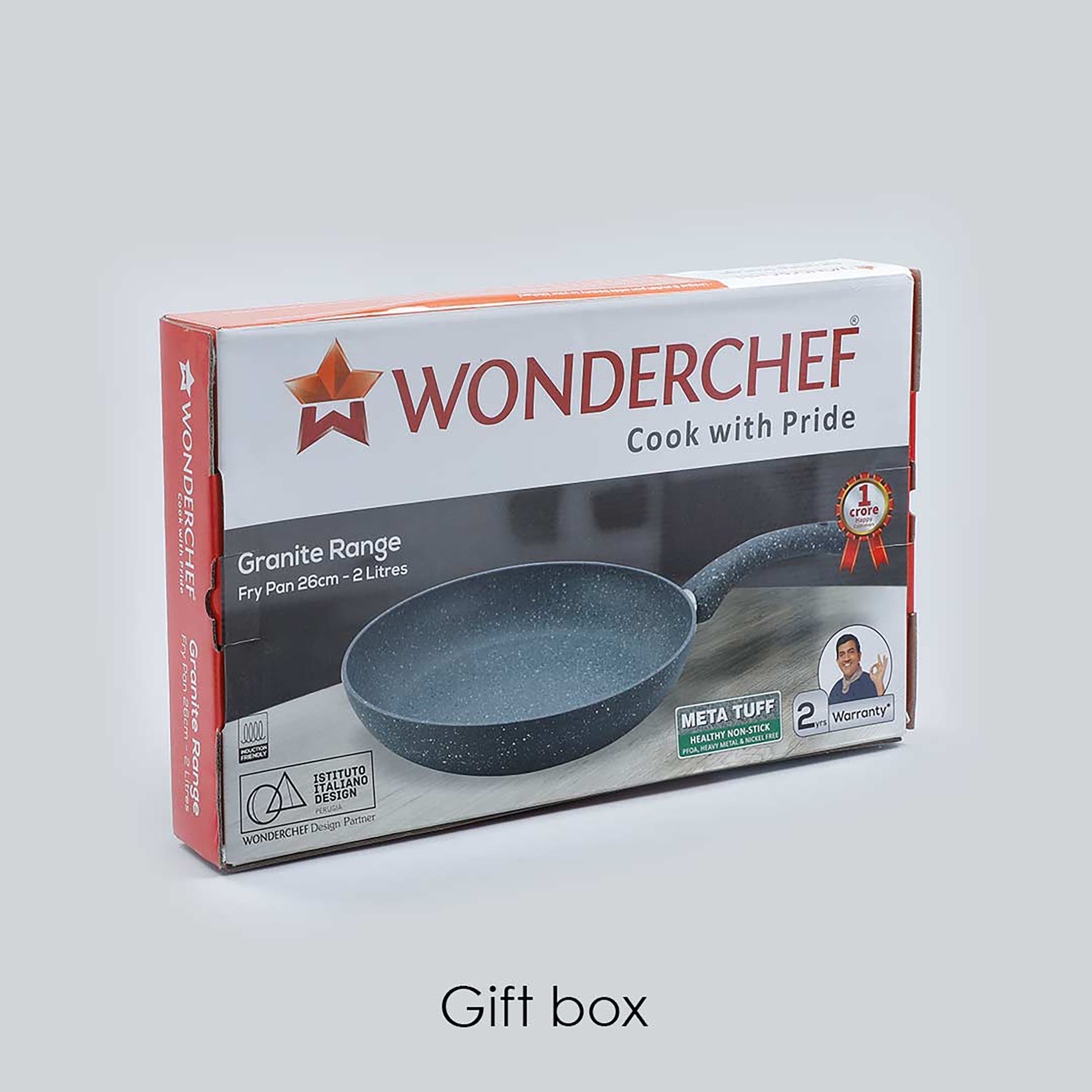 WONDERCHEF Granite Frying Pan (Non-Stick Coating, 63152037, Grey)_12