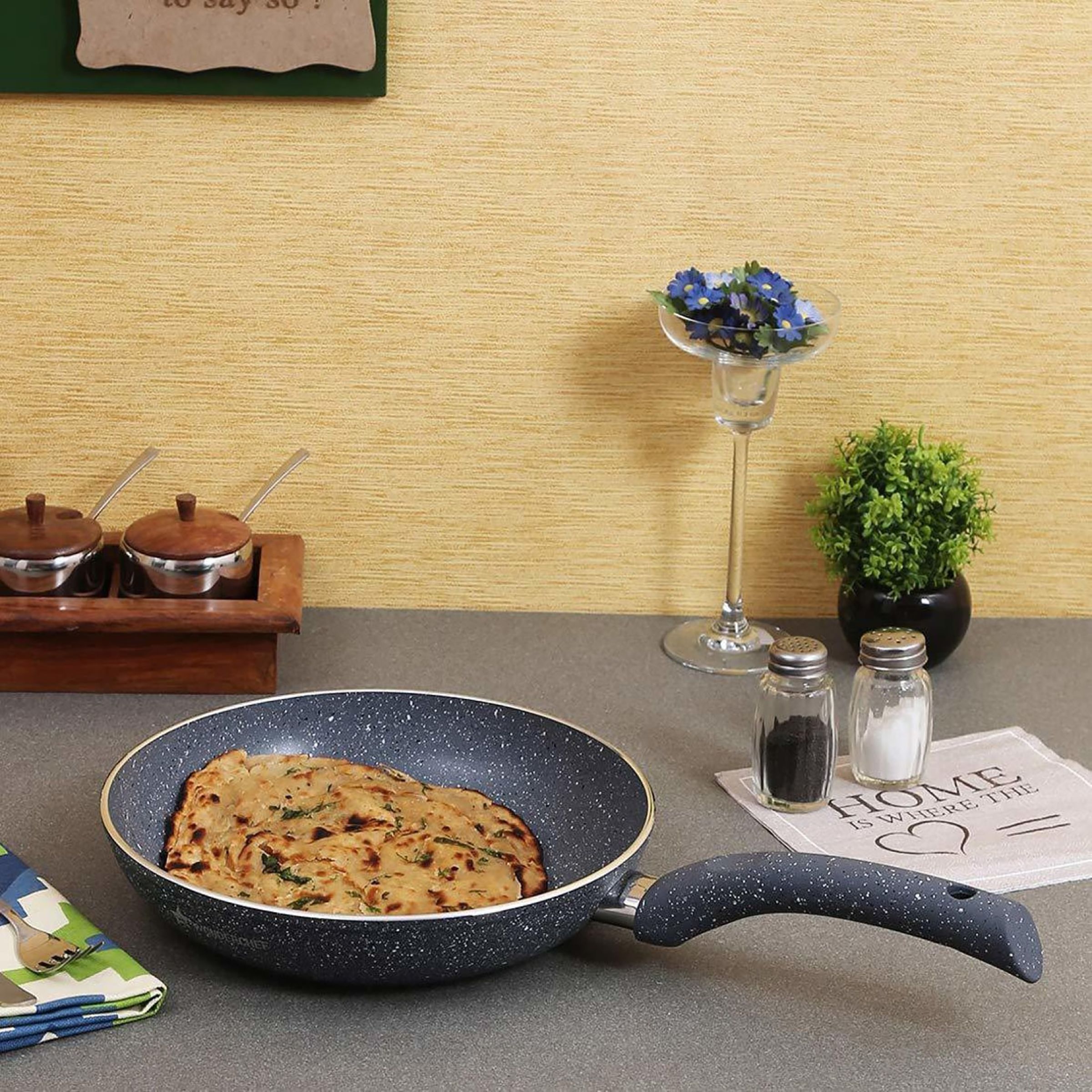WONDERCHEF Granite Frying Pan (Non-Stick Coating, 63152037, Grey)_14