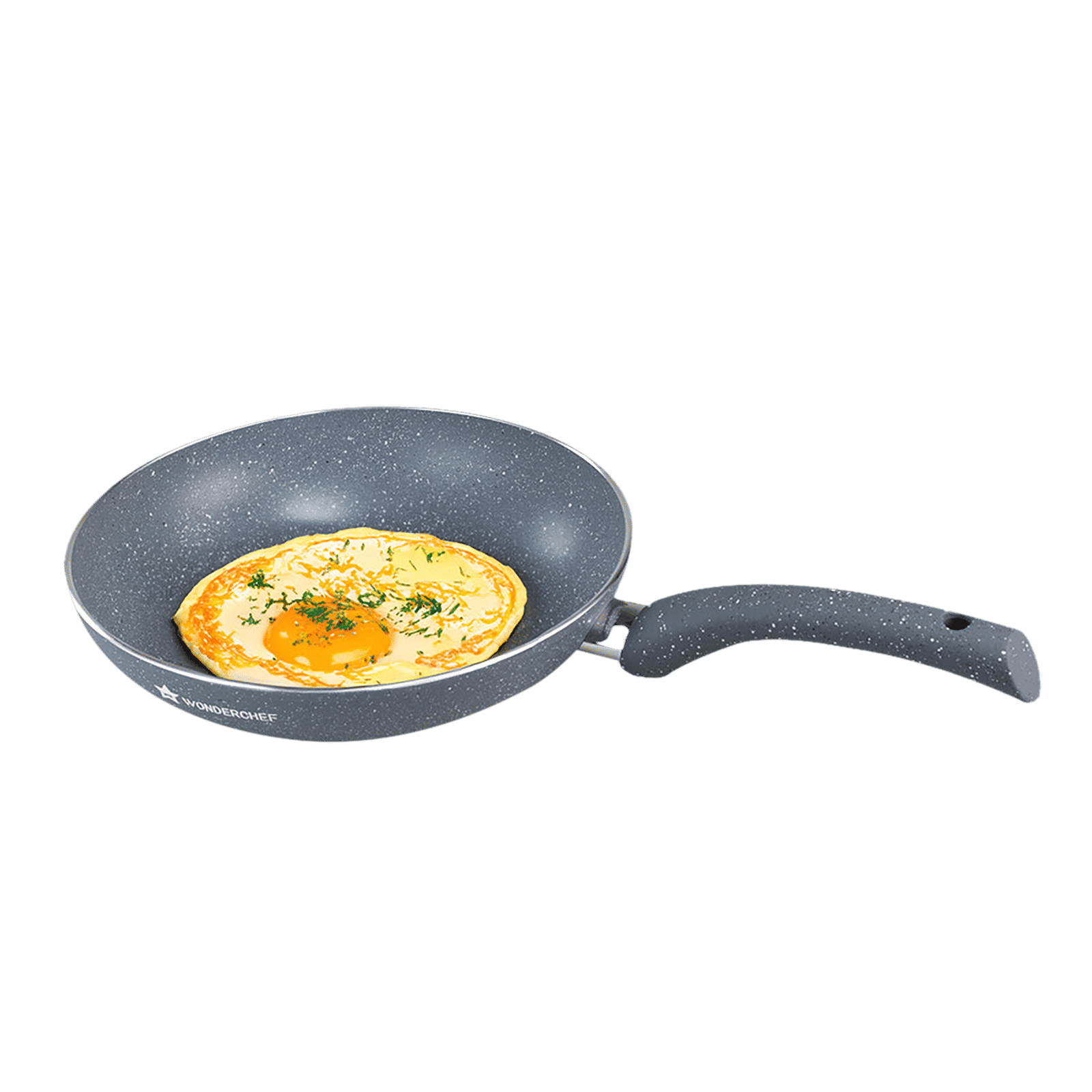 WONDERCHEF Granite Frying Pan (Non-Stick Coating, 63152037, Grey)_4