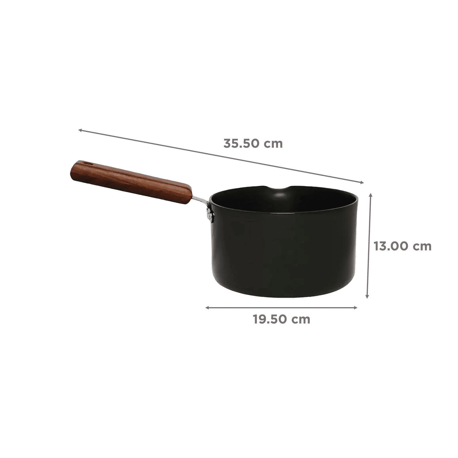 WONDERCHEF Ebony Sauce Pan (Hard Anodized Coating, 63152546, Black/Brown) WONDERCHEF Ebony Sauce Pan (Hard Anodized Coating, 63152546, Black/Brown)_2