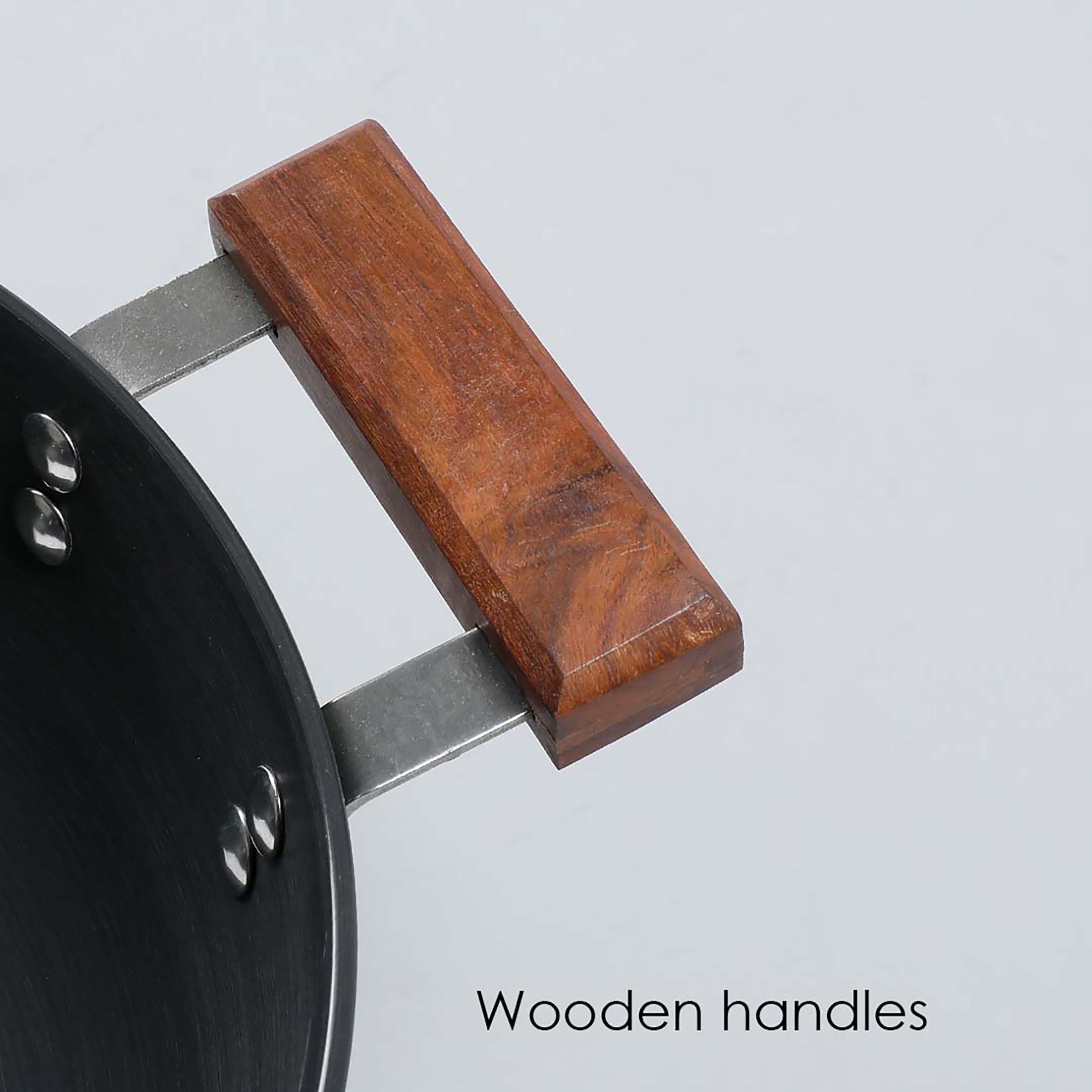 WONDERCHEF Ebony Kadhai with Lid (Hard Anodized Coating, 63152888, Black)_6