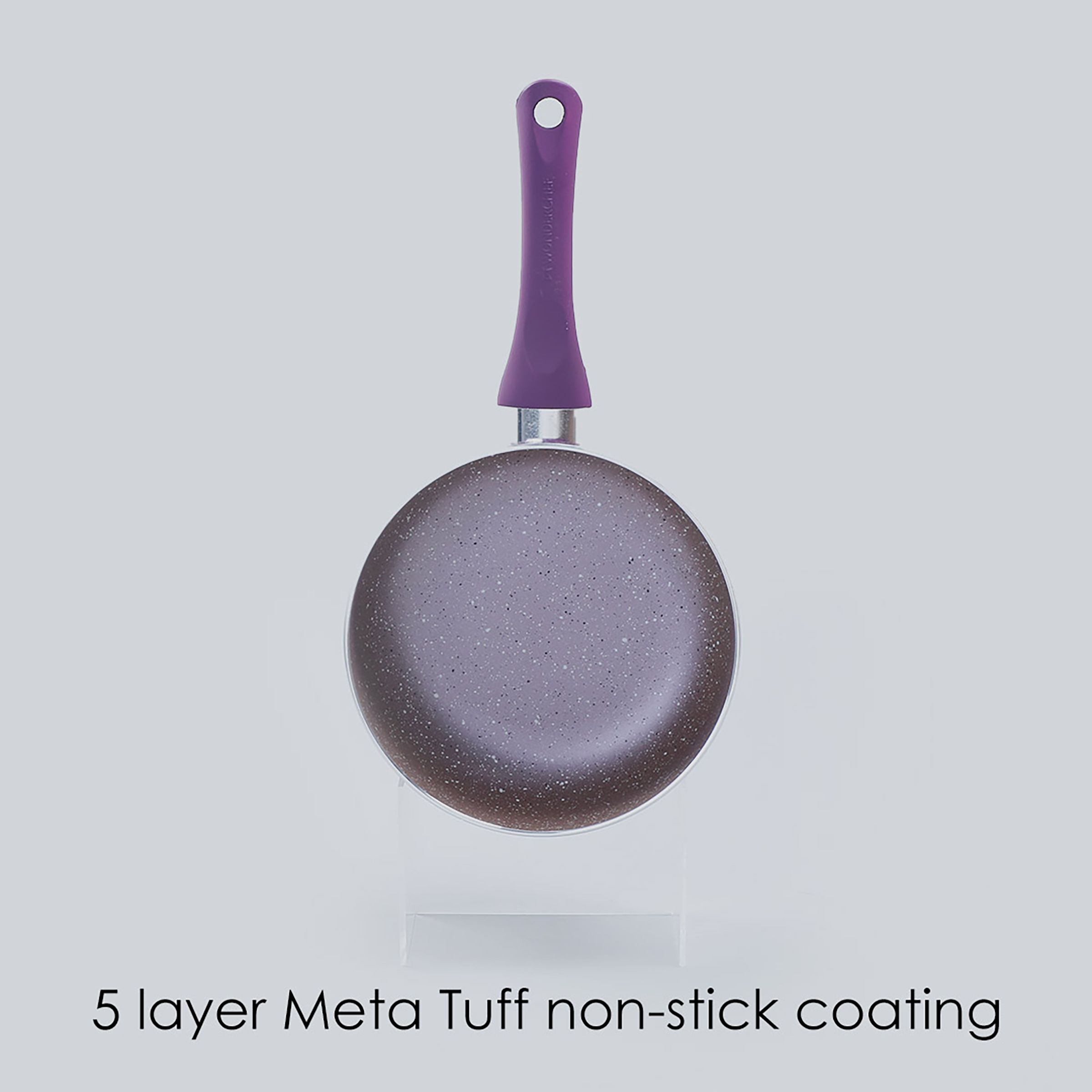 WONDERCHEF Royal Velvet Sauce Pan with Lid (Non-Stick Coating, 63152948, Purple)_13