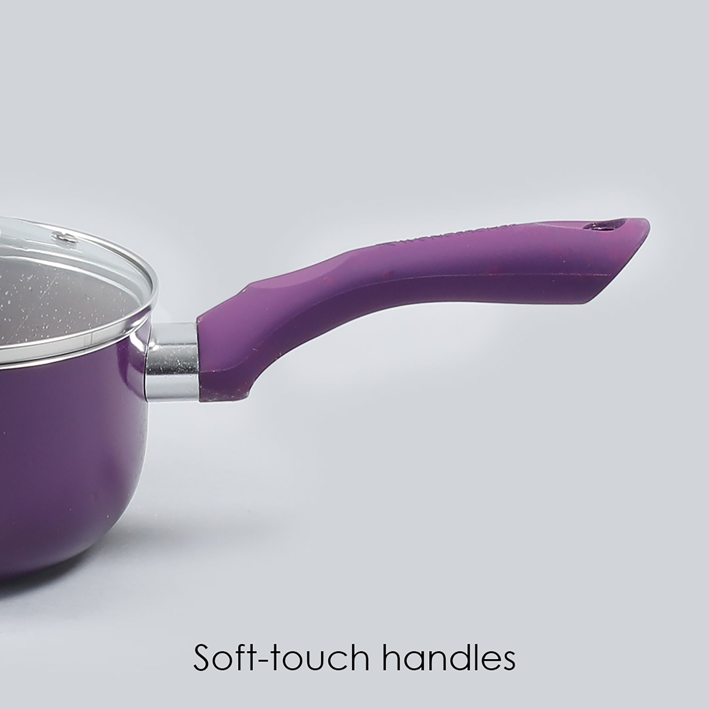 WONDERCHEF Royal Velvet Sauce Pan with Lid (Non-Stick Coating, 63152948, Purple)_15