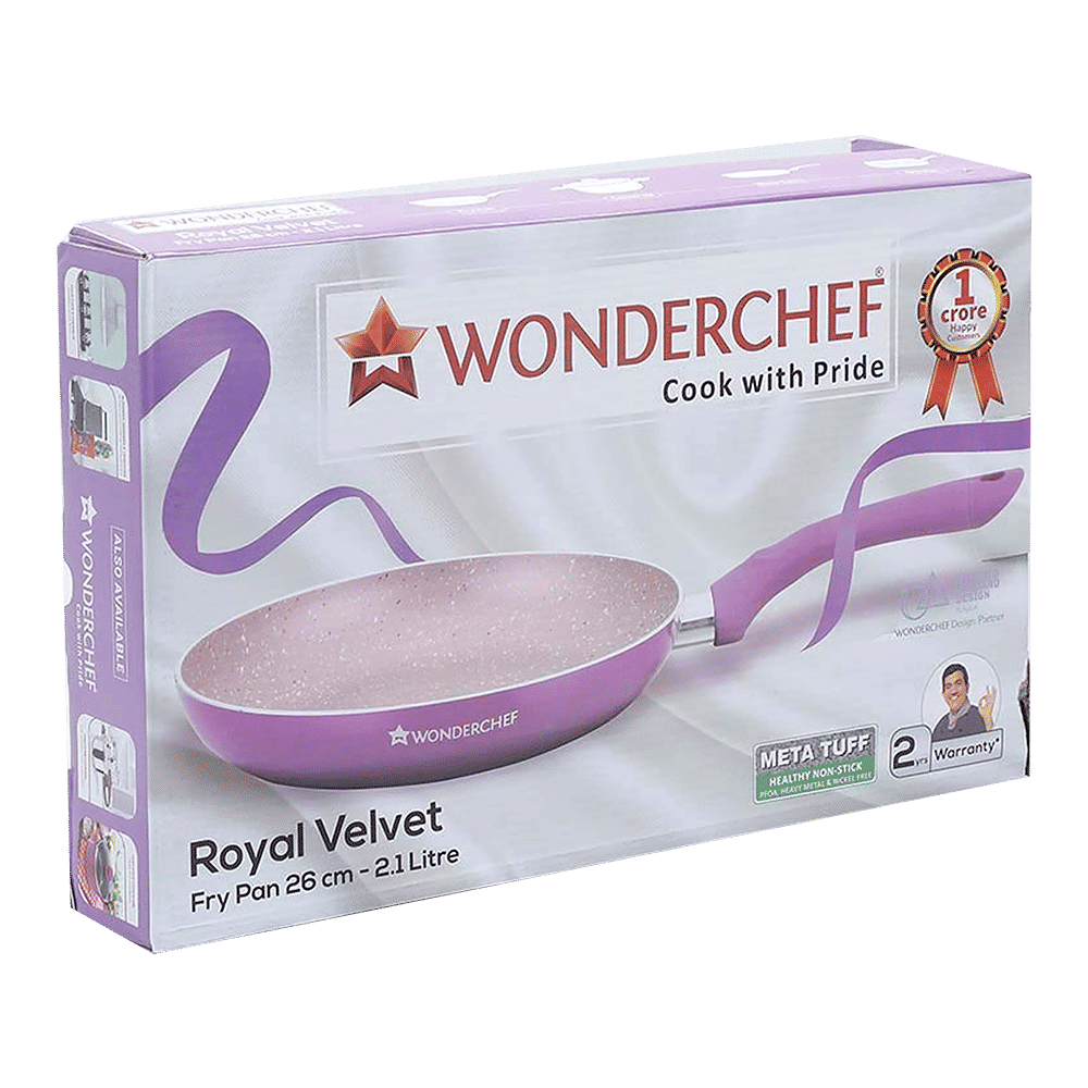 WONDERCHEF Royal Velvet Frying Pan (Non-Stick Coating, 63152945, Purple) WONDERCHEF Royal Velvet Frying Pan (Non-Stick Coating, 63152945, Purple)_13