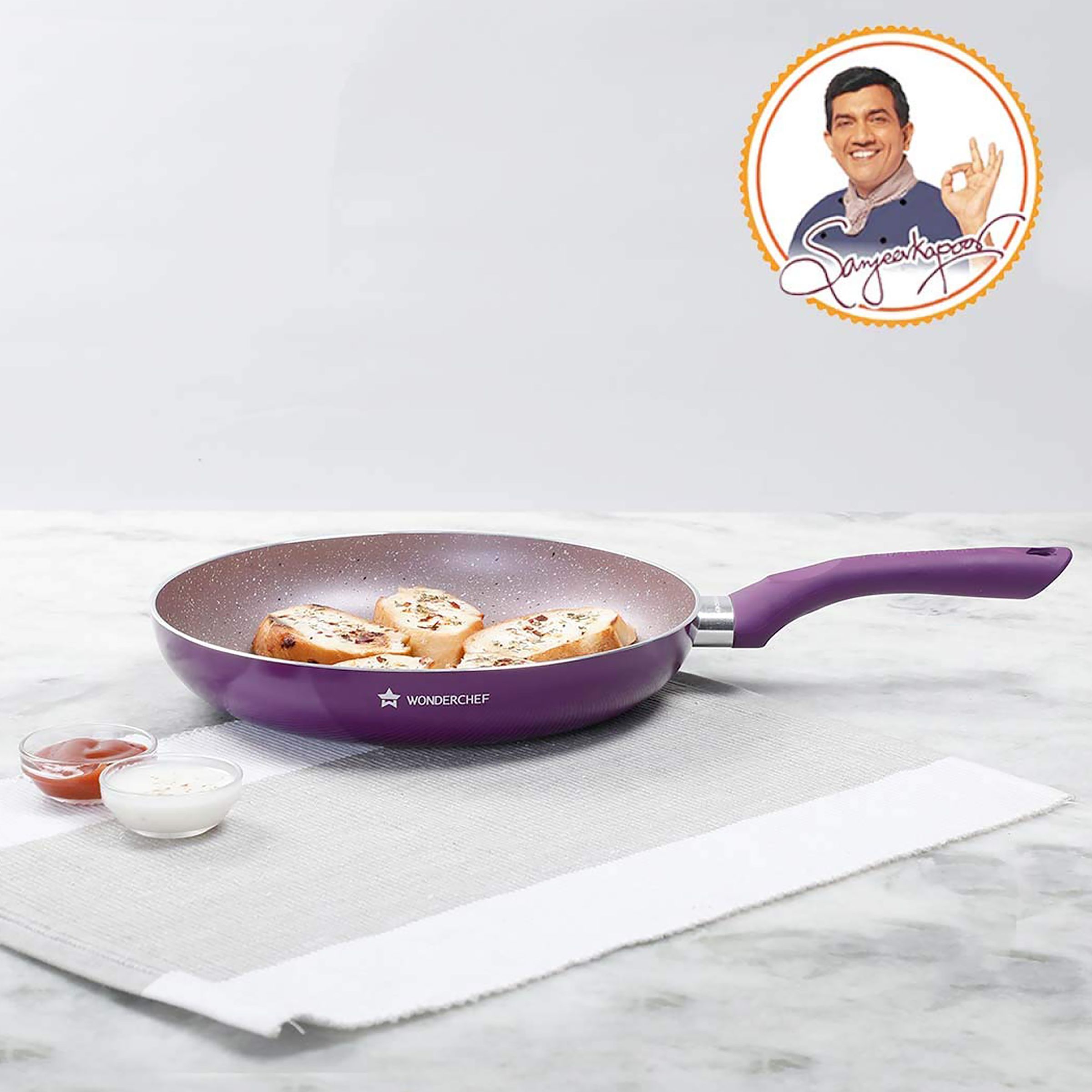 WONDERCHEF Royal Velvet Frying Pan (Non-Stick Coating, 63152945, Purple) WONDERCHEF Royal Velvet Frying Pan (Non-Stick Coating, 63152945, Purple)_8