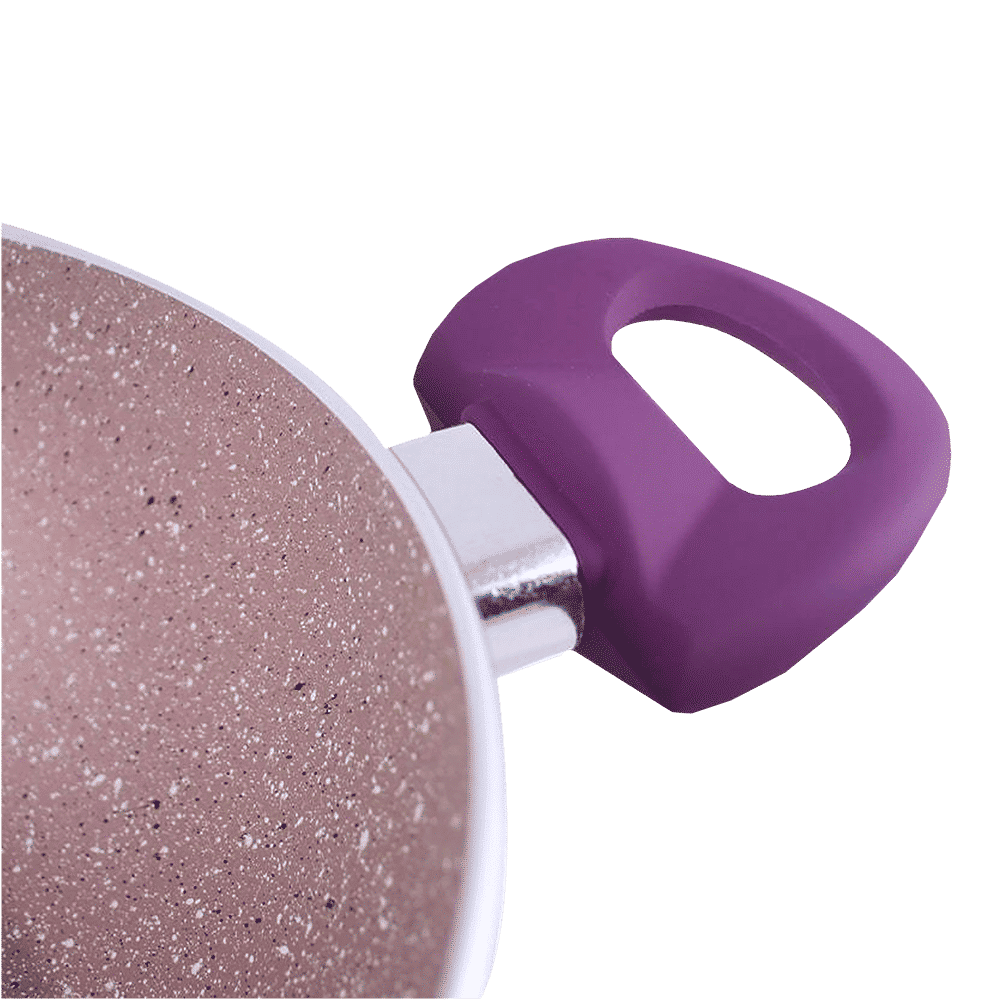 WONDERCHEF Royal Velvet Casserole with Lid (Non-Stick Coating, 63152349, Purple)_7