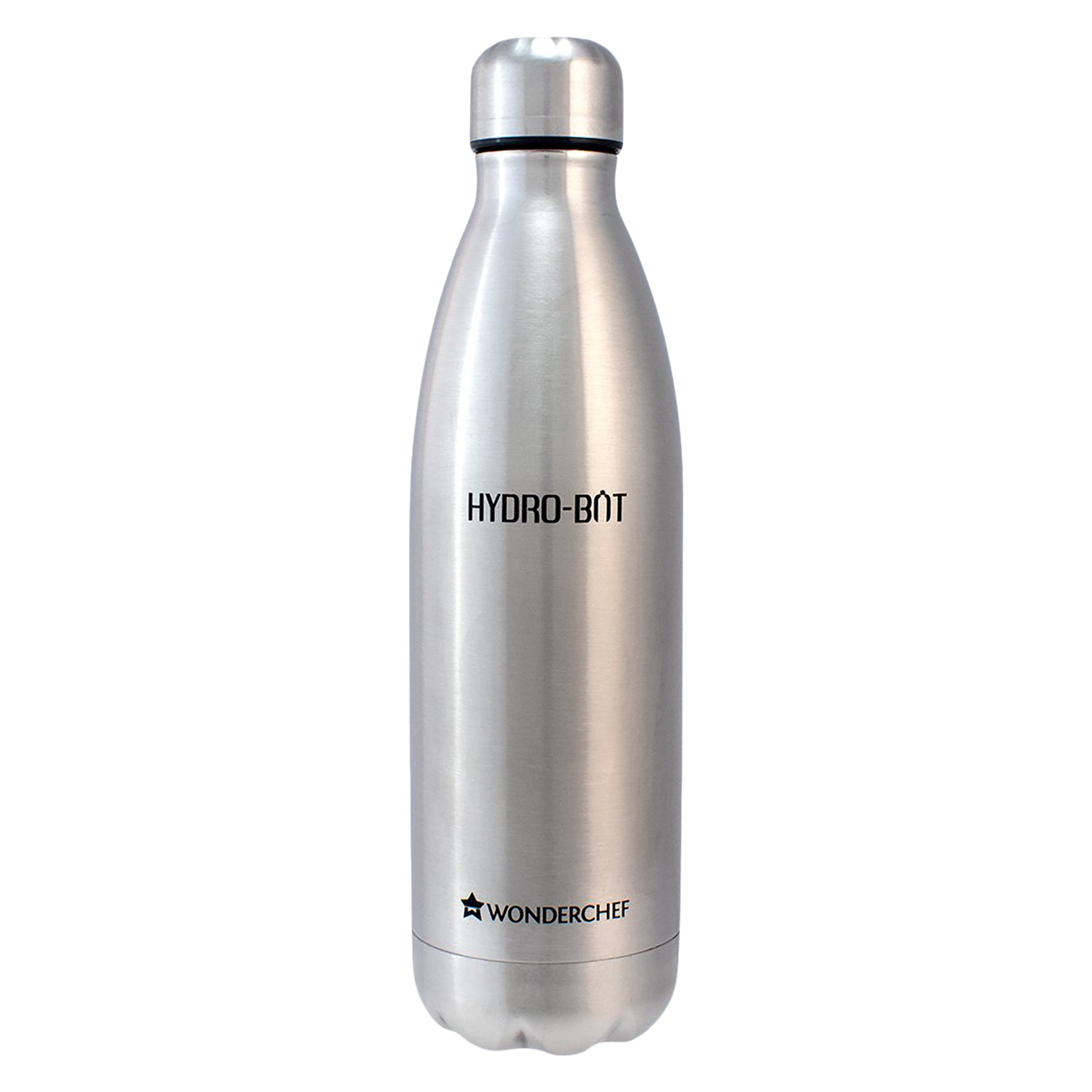 WONDERCHEF Hydro-Bot 500ml Stainless Steel Single Wall Water Bottle (BPA Free, Silver)_1