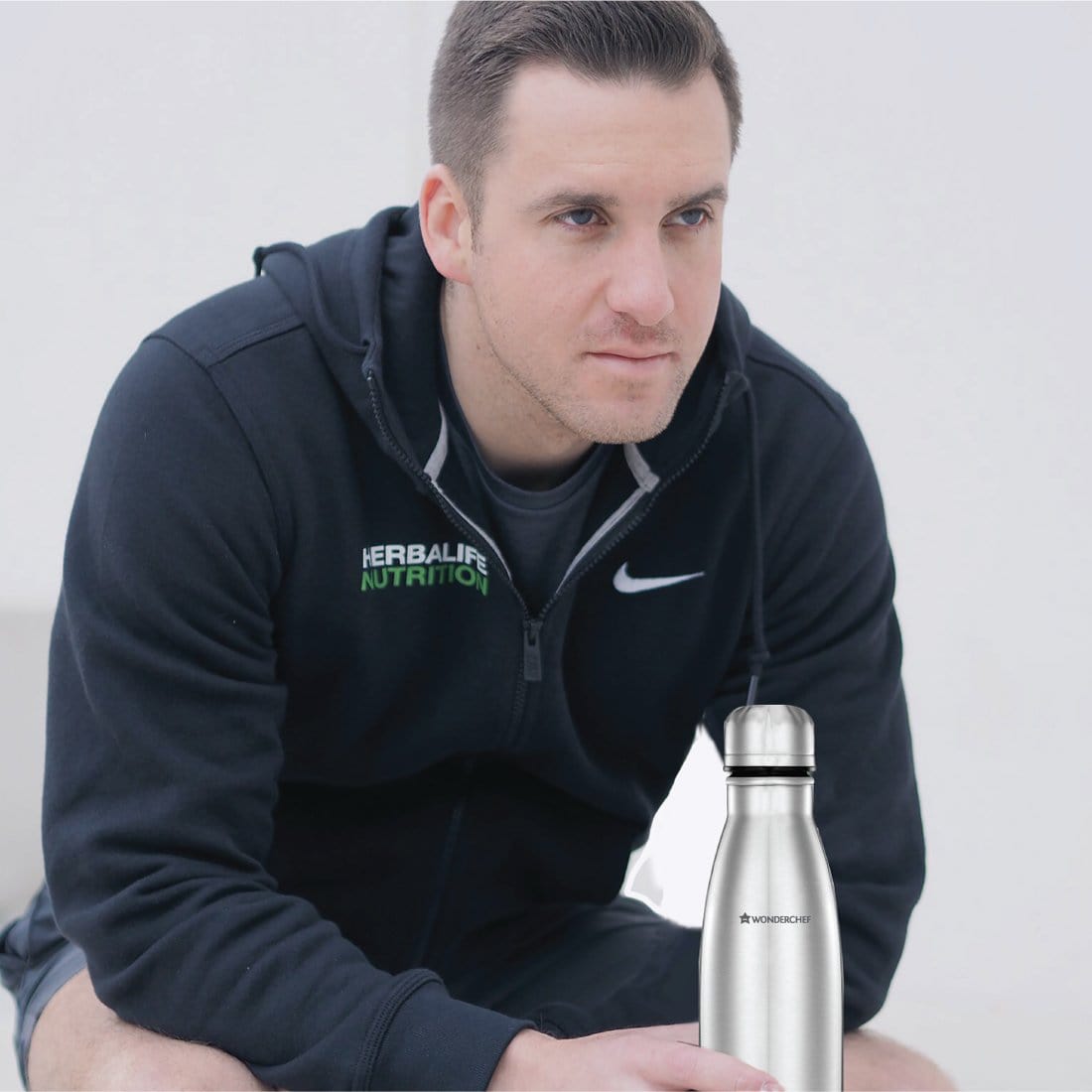 WONDERCHEF Hydro-Bot 500ml Stainless Steel Single Wall Water Bottle (BPA Free, Silver)_5