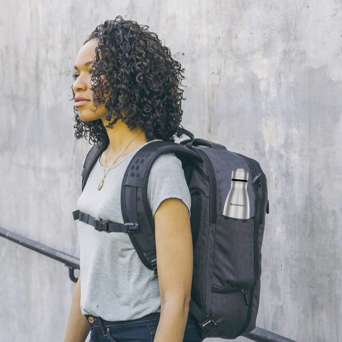 WONDERCHEF Hydro-Bot 500ml Stainless Steel Single Wall Water Bottle (BPA Free, Silver)_7