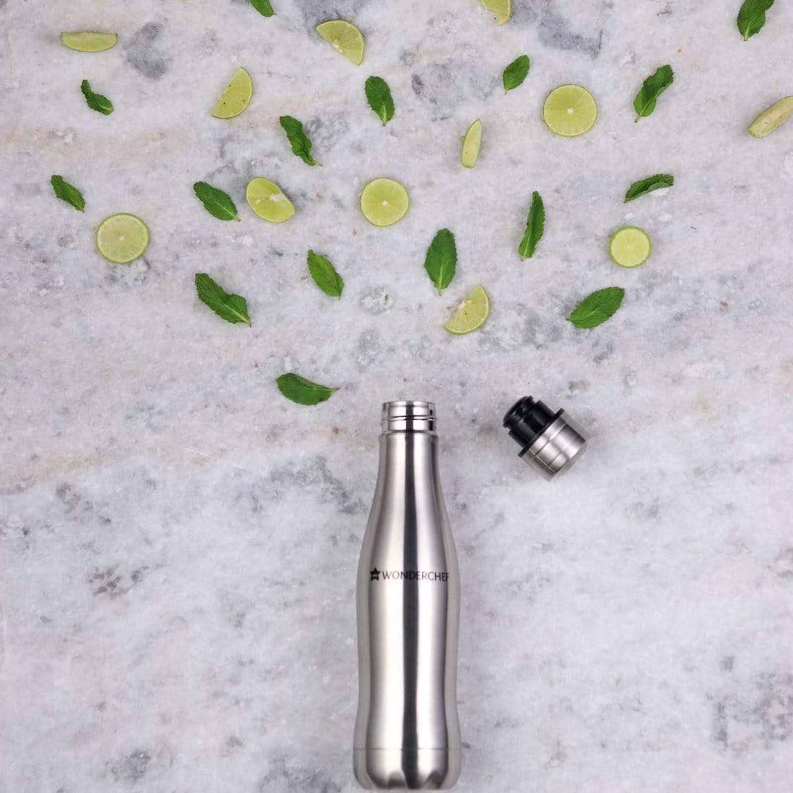 WONDERCHEF Acti-Bot 650ml Stainless Steel Single Wall Water Bottle (BPA Free, Silver)_4