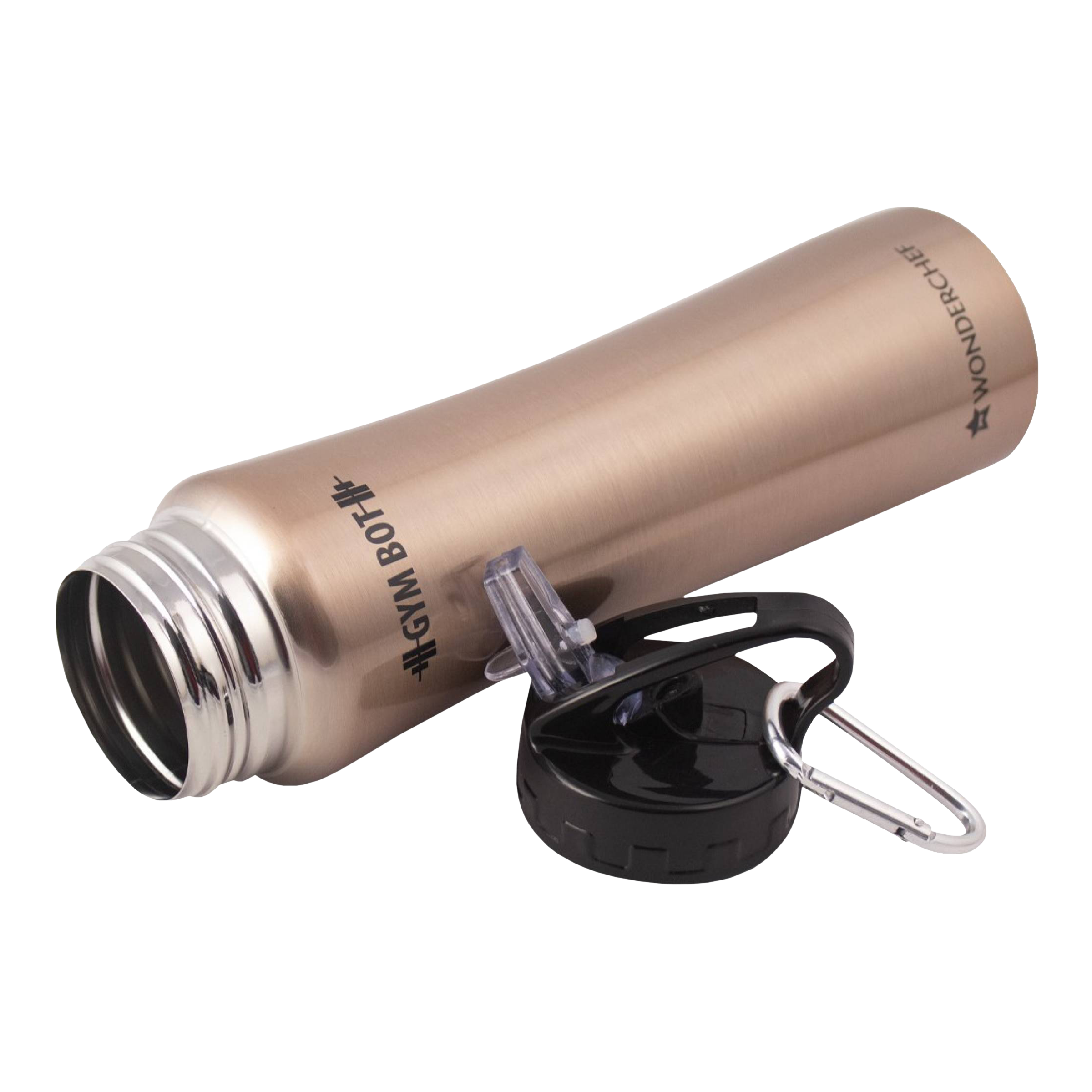 WONDERCHEF Gym-Bot 500ml Stainless Steel Single Wall Water Bottle (BPA Free, Copper)_4