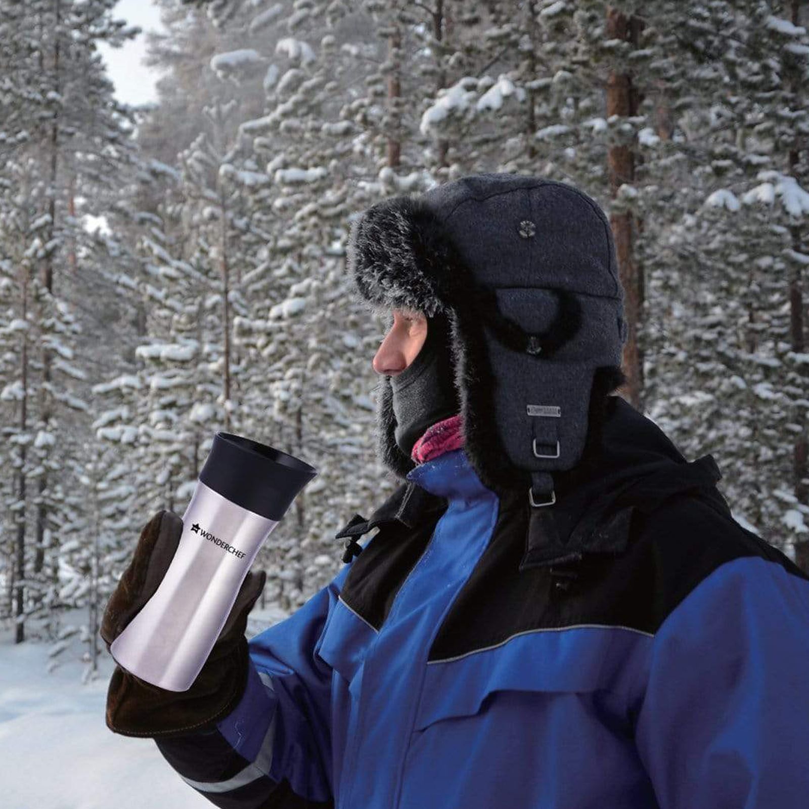 WONDERCHEF Travel Bot 300ml Stainless Steel Hot & Cold Double Wall Flask (BPA Free, Silver)_5