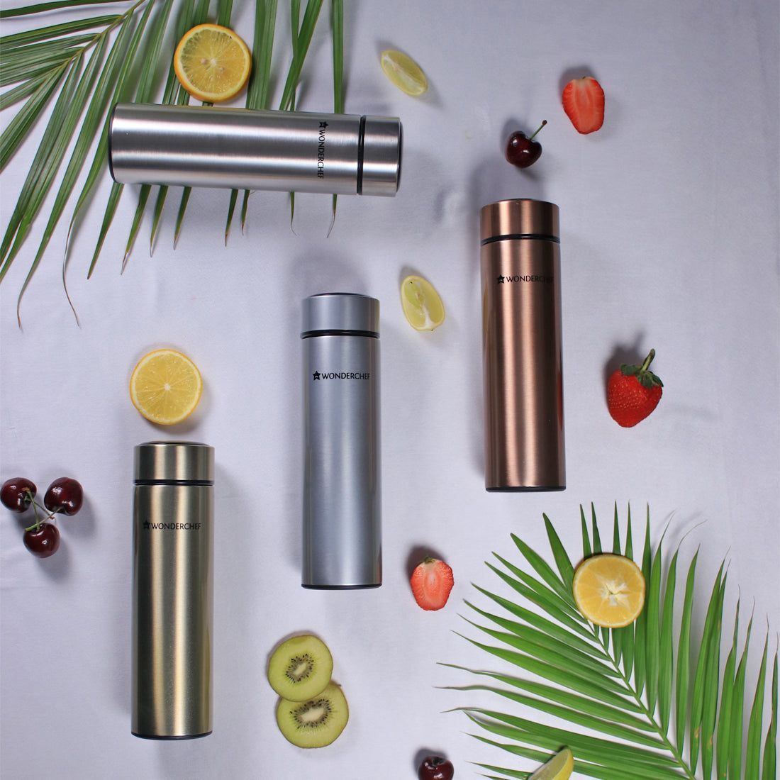 WONDERCHEF Nutri-Bot 480ml Stainless Steel Hot & Cold Double Wall Flask (BPA Free, Silver) WONDERCHEF Nutri-Bot 480ml Stainless Steel Hot & Cold Double Wall Flask (BPA Free, Silver)_5