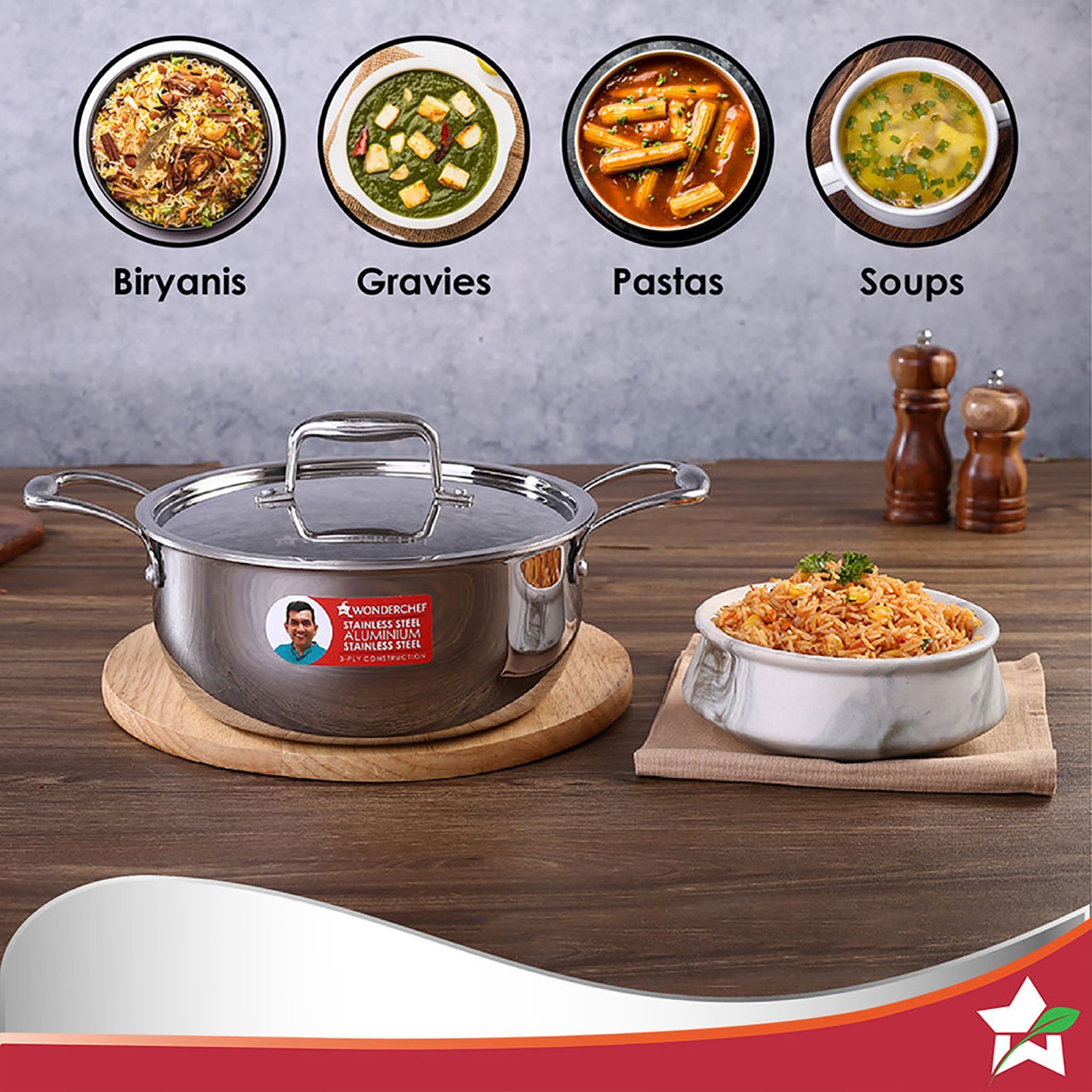 WONDERCHEF Nigella Casserole (Energy Efficient, 63153416, Silver) WONDERCHEF Nigella Casserole (Energy Efficient, 63153416, Silver)_20