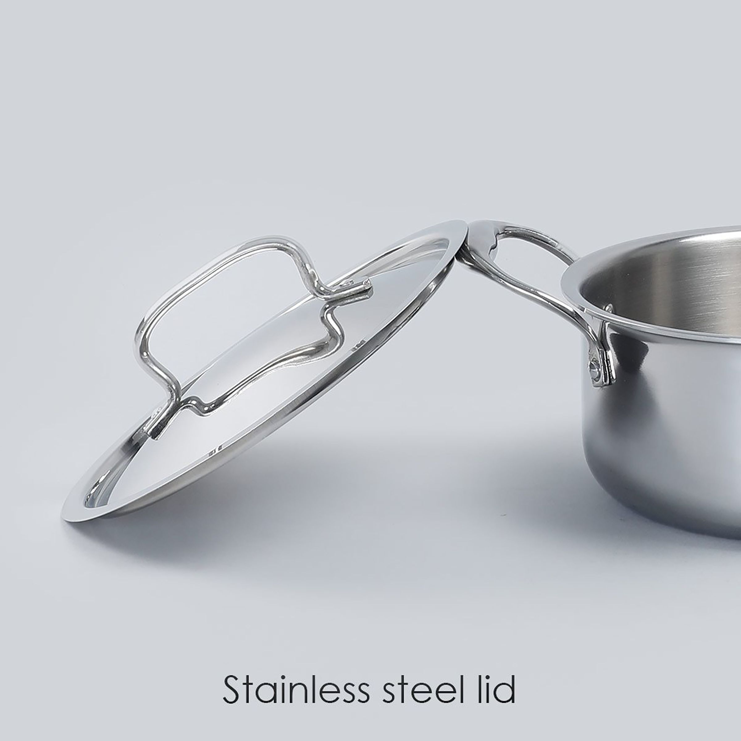 WONDERCHEF Nigella 4.8L Non Stick Aluminium & Stainless steel Casserole with Stainless Steel Lid (Induction Compatible, Even Heat Distribution, Silver)_13