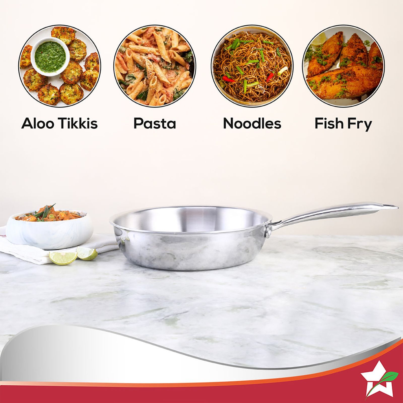 WONDERCHEF Nigella Frying Pan (Energy Efficient, 63153402, Silver)_10