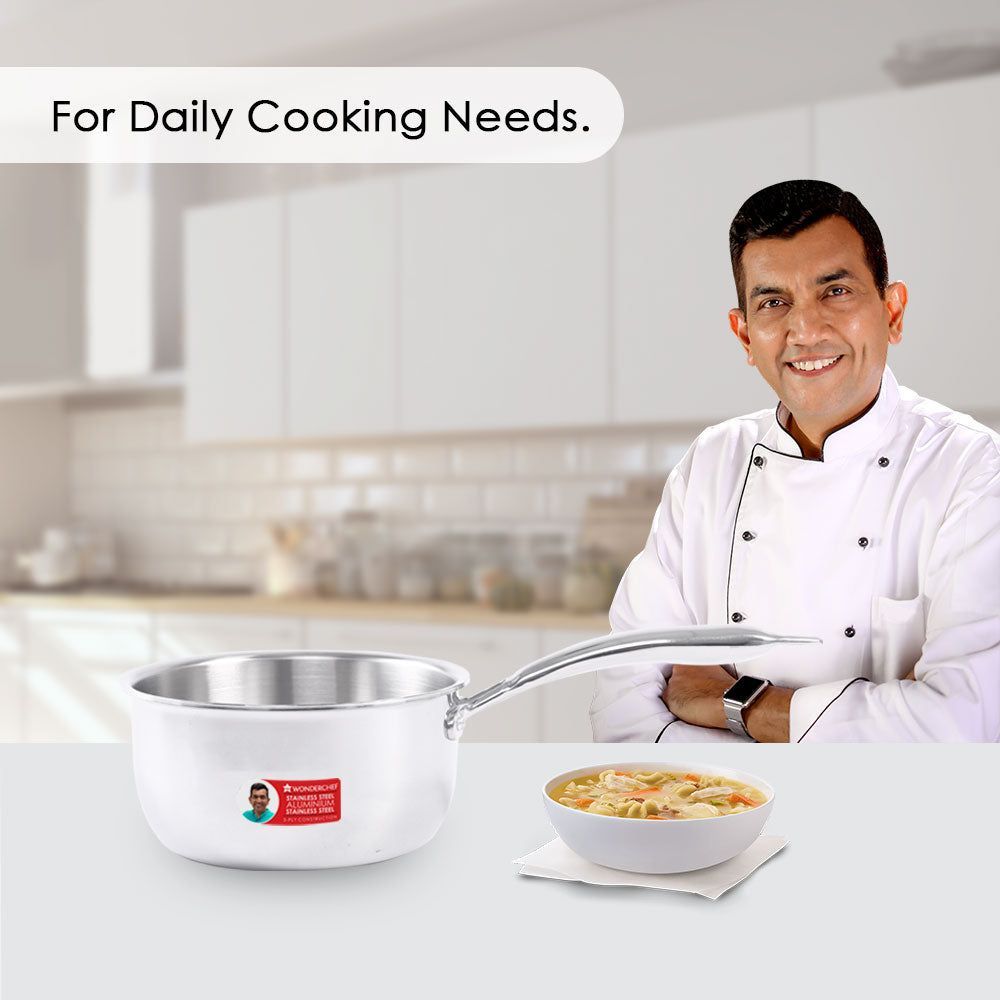 WONDERCHEF Nigella Sauce Pan (Stainless Steel Body, 63153404, Silver)_8