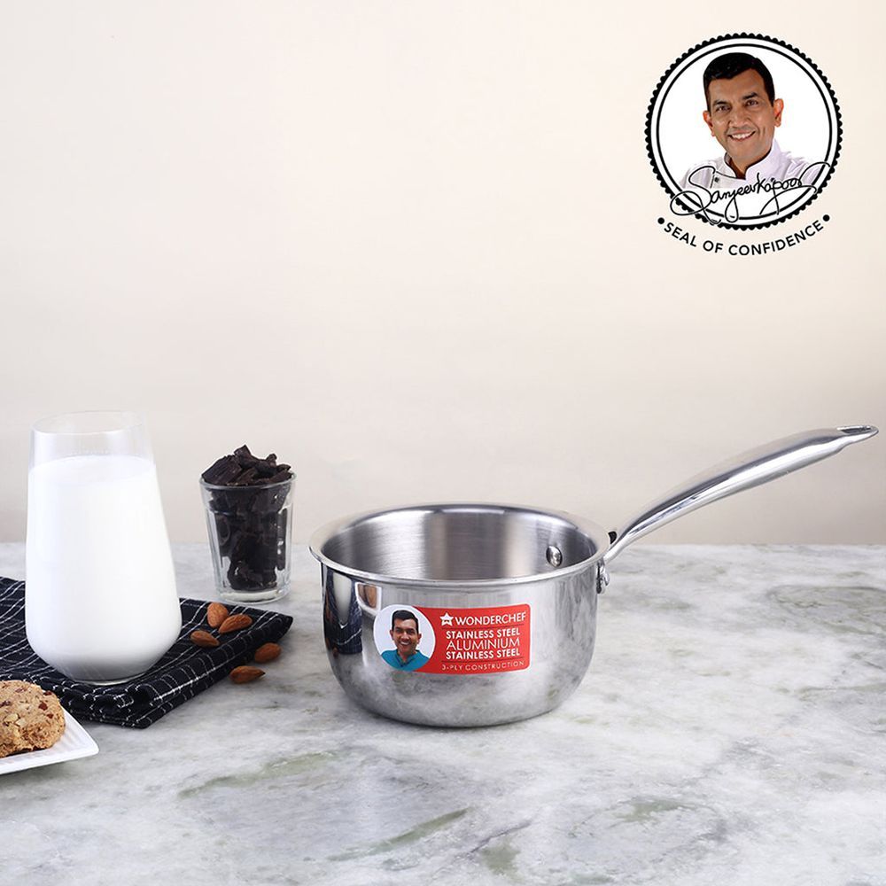 WONDERCHEF Nigella Sauce Pan (Stainless Steel Body, 63153404, Silver)_7