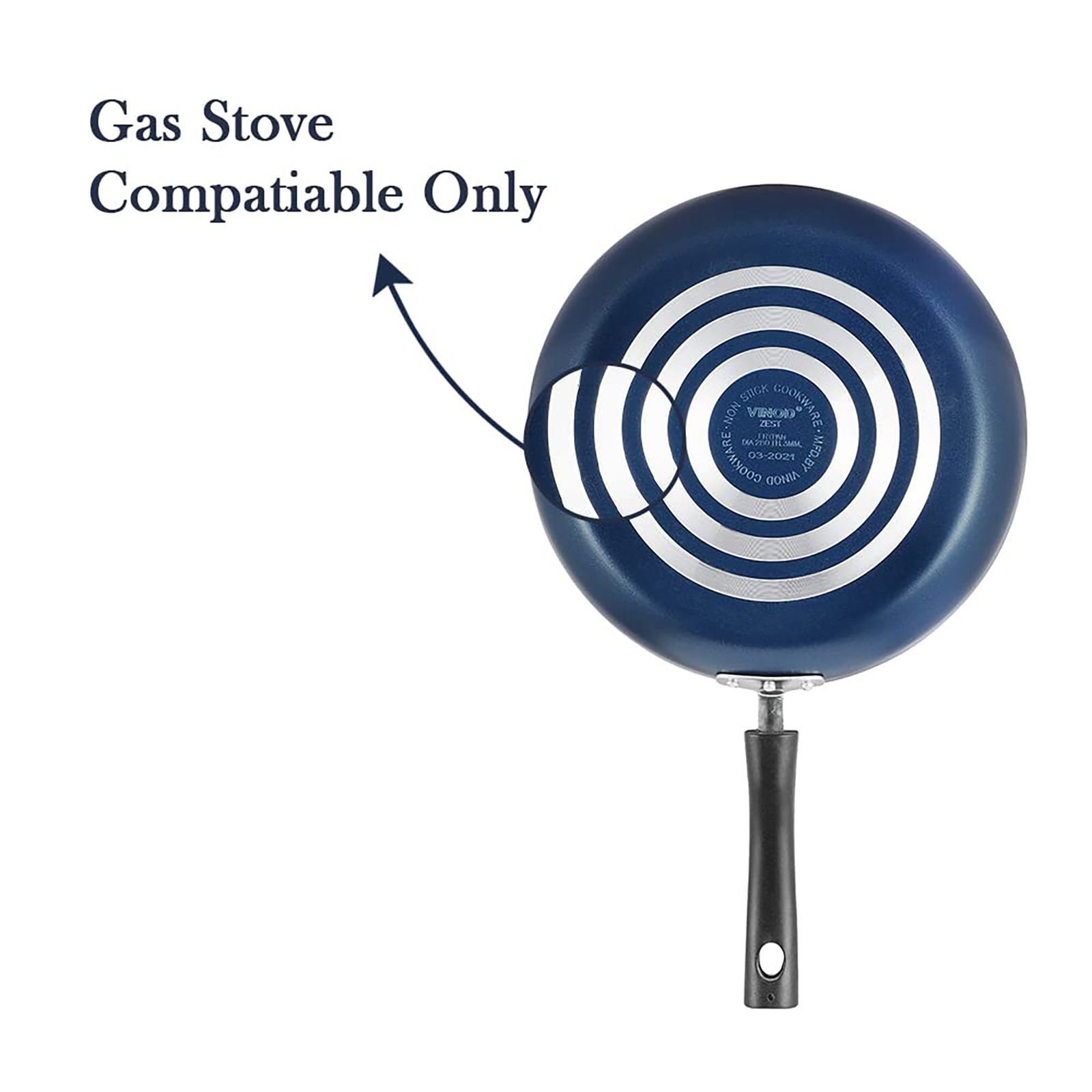 VINOD Zest Non Stick Fry Pan(ZFP24, Black)_12