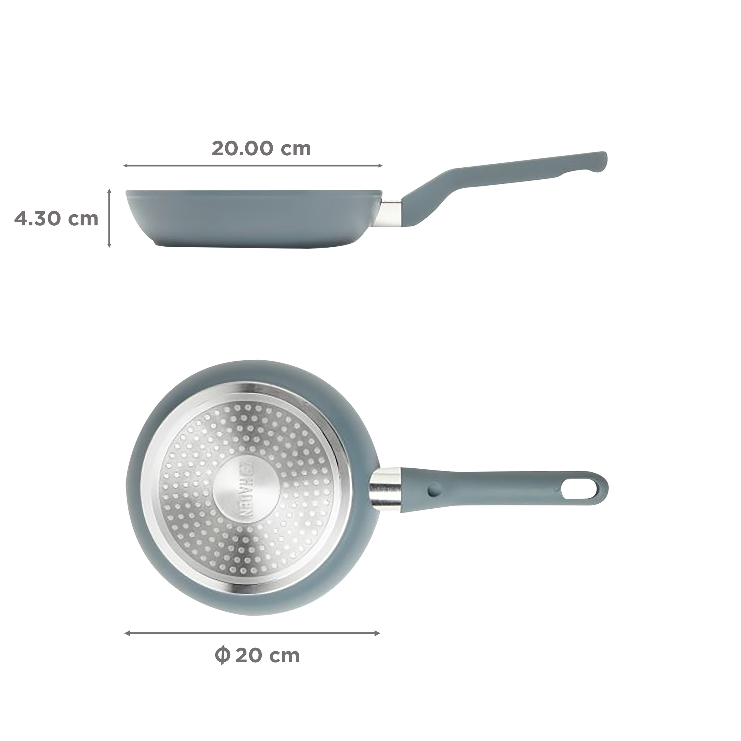 sabichi Haden Perth 900ml Non Stick Aluminium Pan (Induction Compatible, Dishwasher Safe, Black)_2