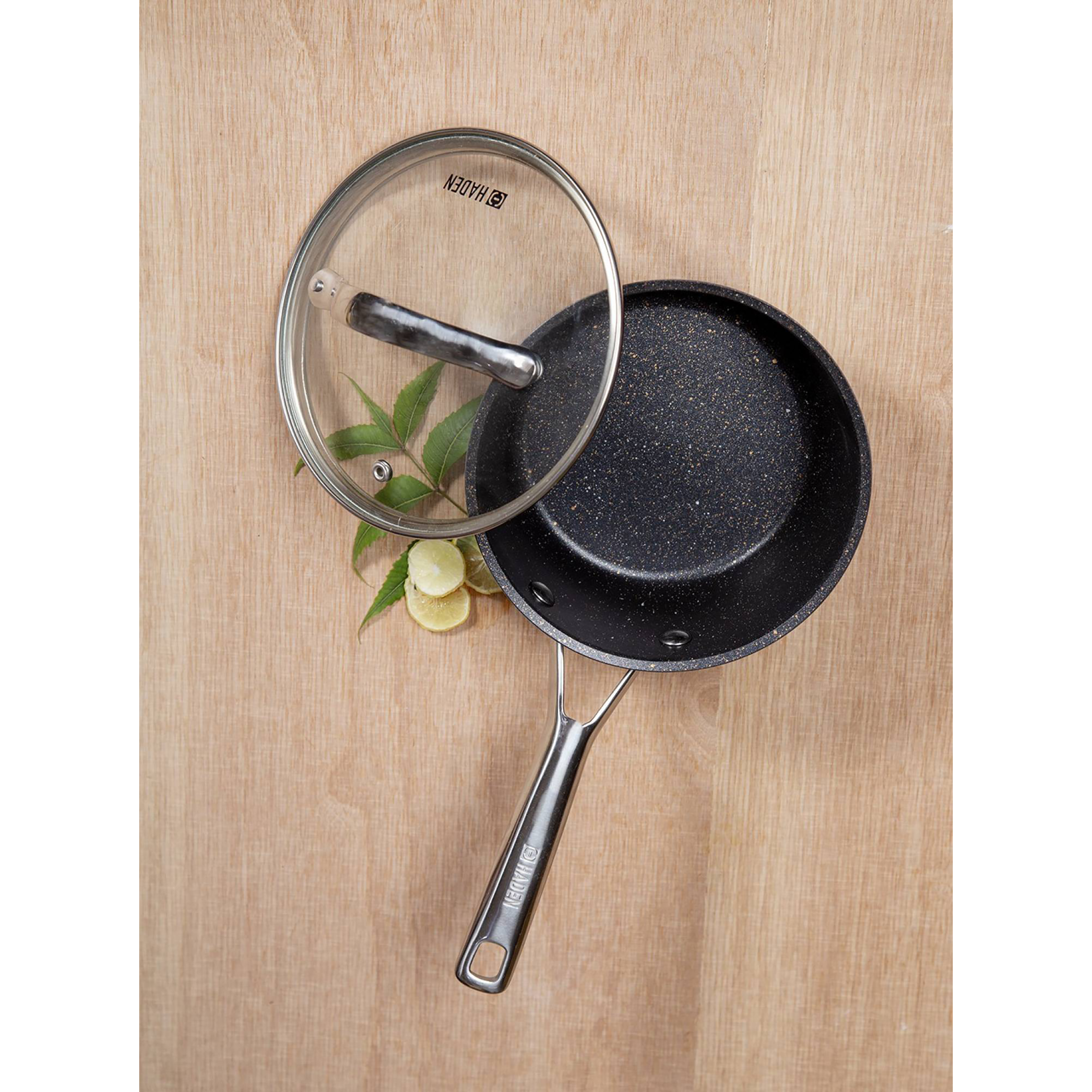 sabichi Haden Perth 2.5L Non Stick Stainless Steel Sauce Pan with Glass Lid (Induction Compatible, Even Heat Distribution, Grey)_8