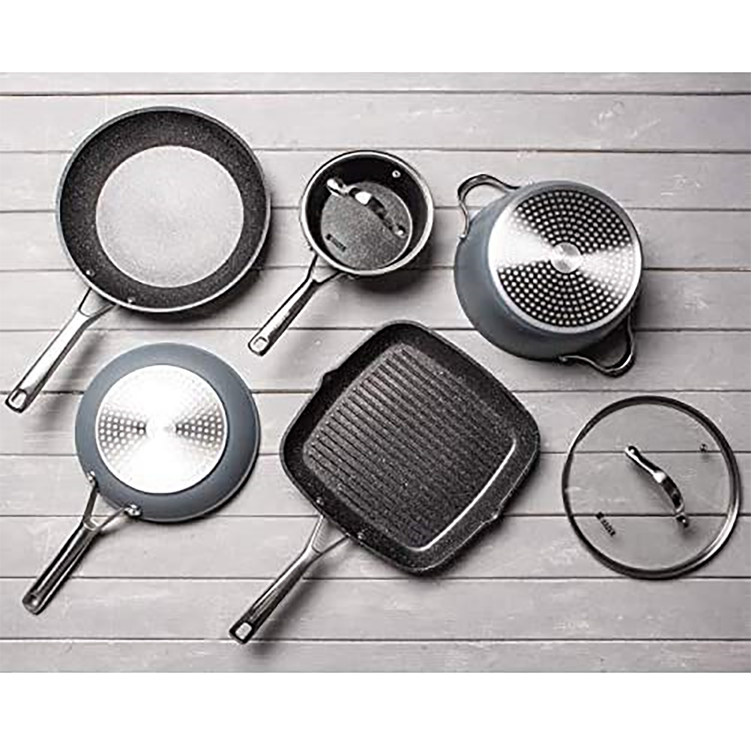 sabichi Haden Perth 2.5L Non Stick Stainless Steel Sauce Pan with Glass Lid (Induction Compatible, Even Heat Distribution, Grey)_5