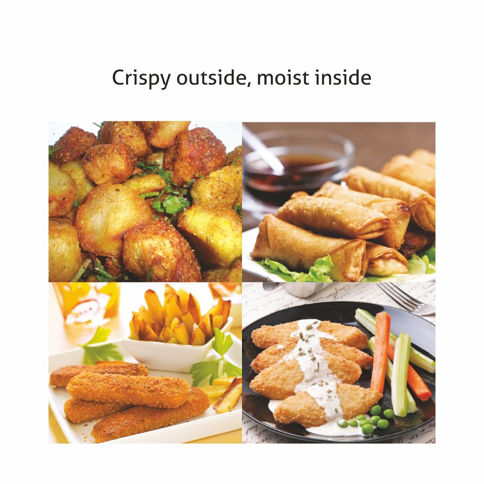 GLEN Rapid 2.8L 1300 Watt Air Fryer with Vapor Steam Technology (Black) GLEN Rapid 2.8L 1300 Watt Air Fryer with Vapor Steam Technology (Black)_8