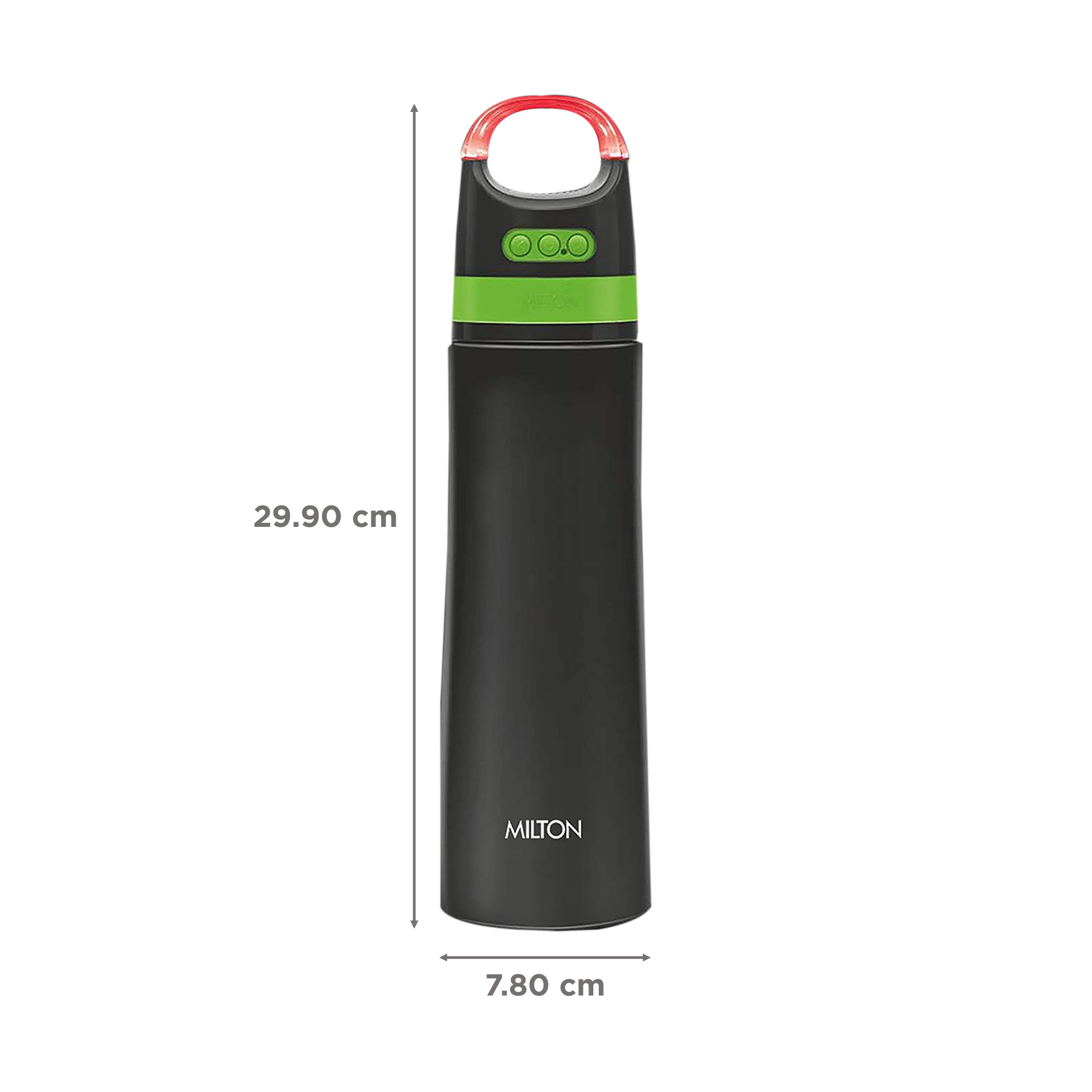 Milton Boom 900 715ml Stainless Steel Hot & Cold Smart Bottle with Bluetooth Speaker (BPA Free, Black)_2